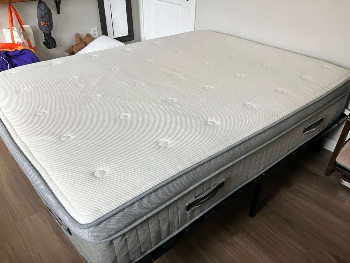 Queen mattress and bed frame
