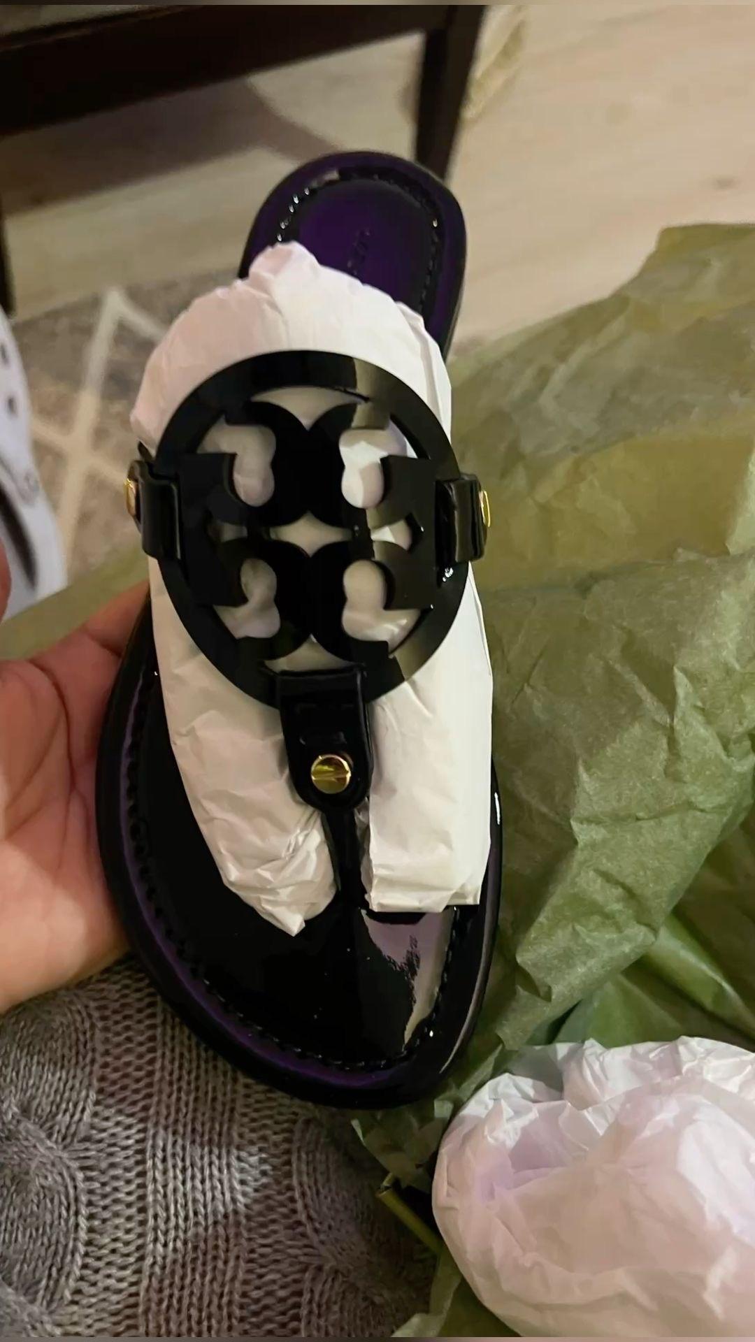 black tory burch sandals