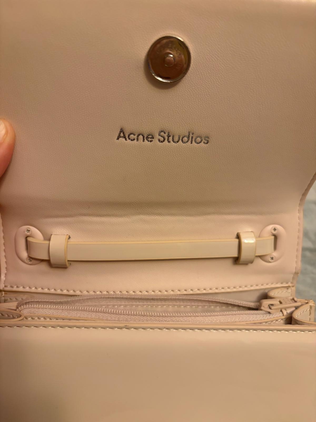 acn studios plaque face shoulder bag