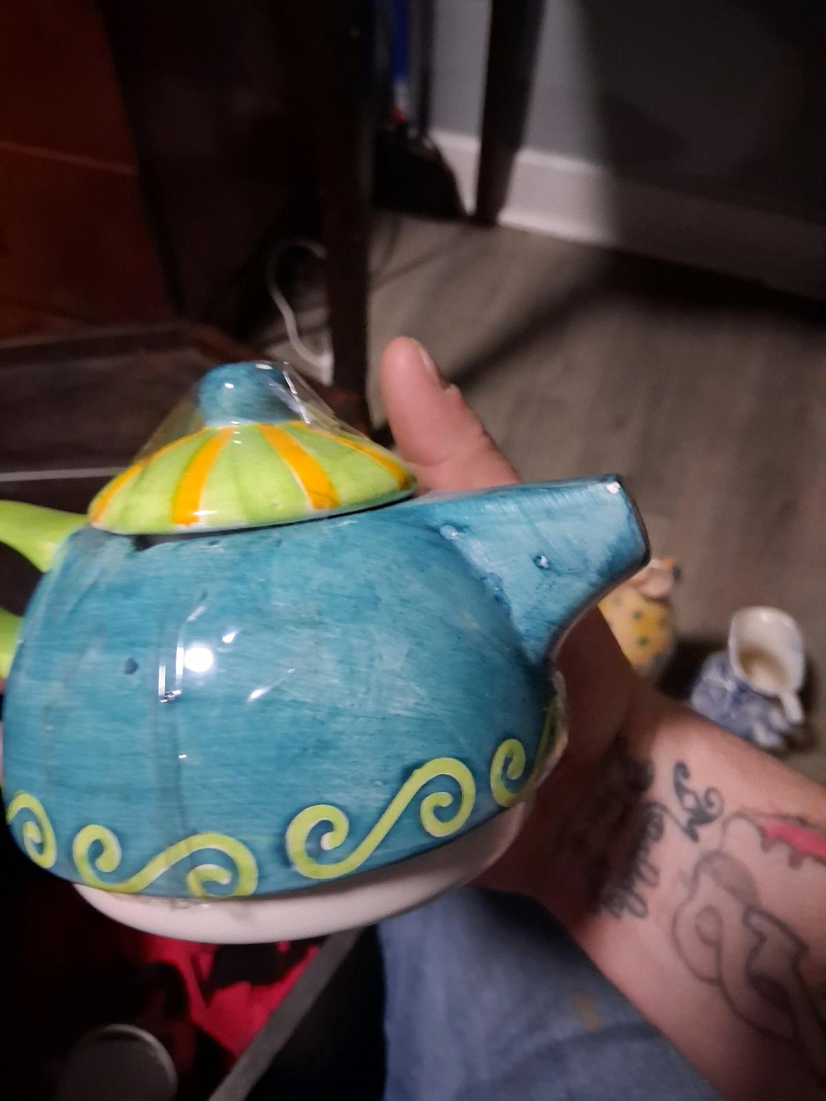 various antigue vintage teapot collection