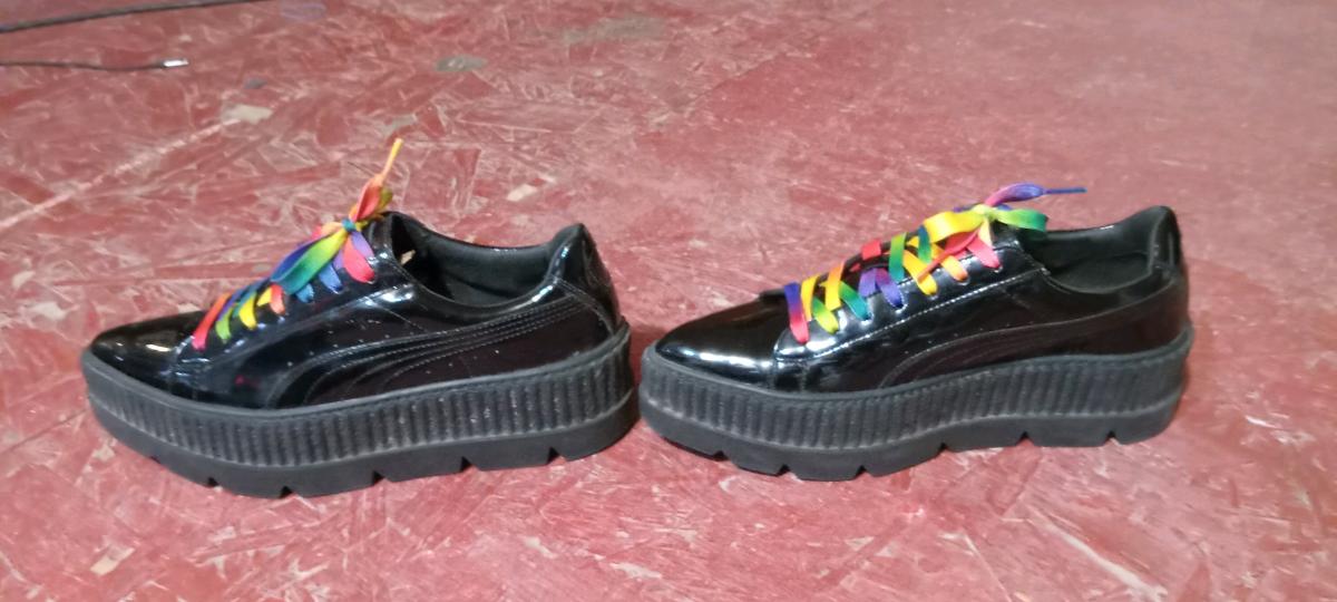 All Black Puma Creeper hybrid sneakers