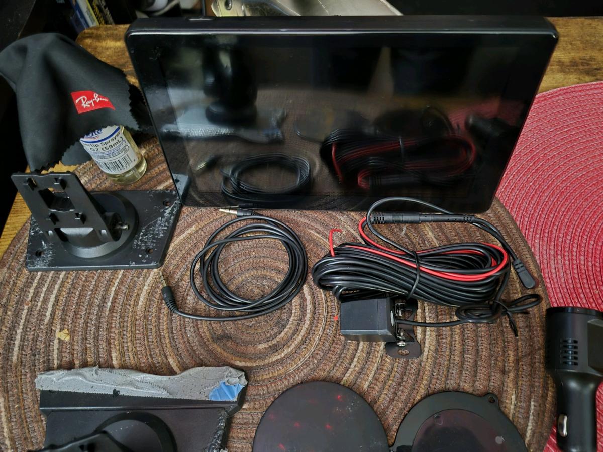 Android auto carplay screen with dash and reverse cams