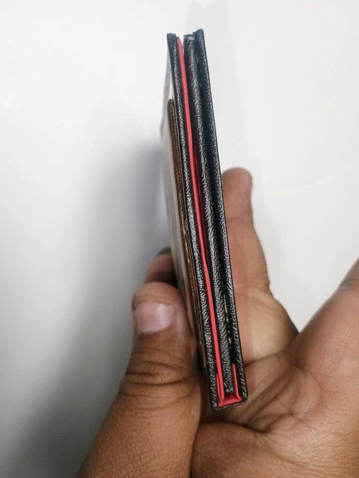 1970s Hippie Girl Fold Over Mirror Compact Faux Leather Boho