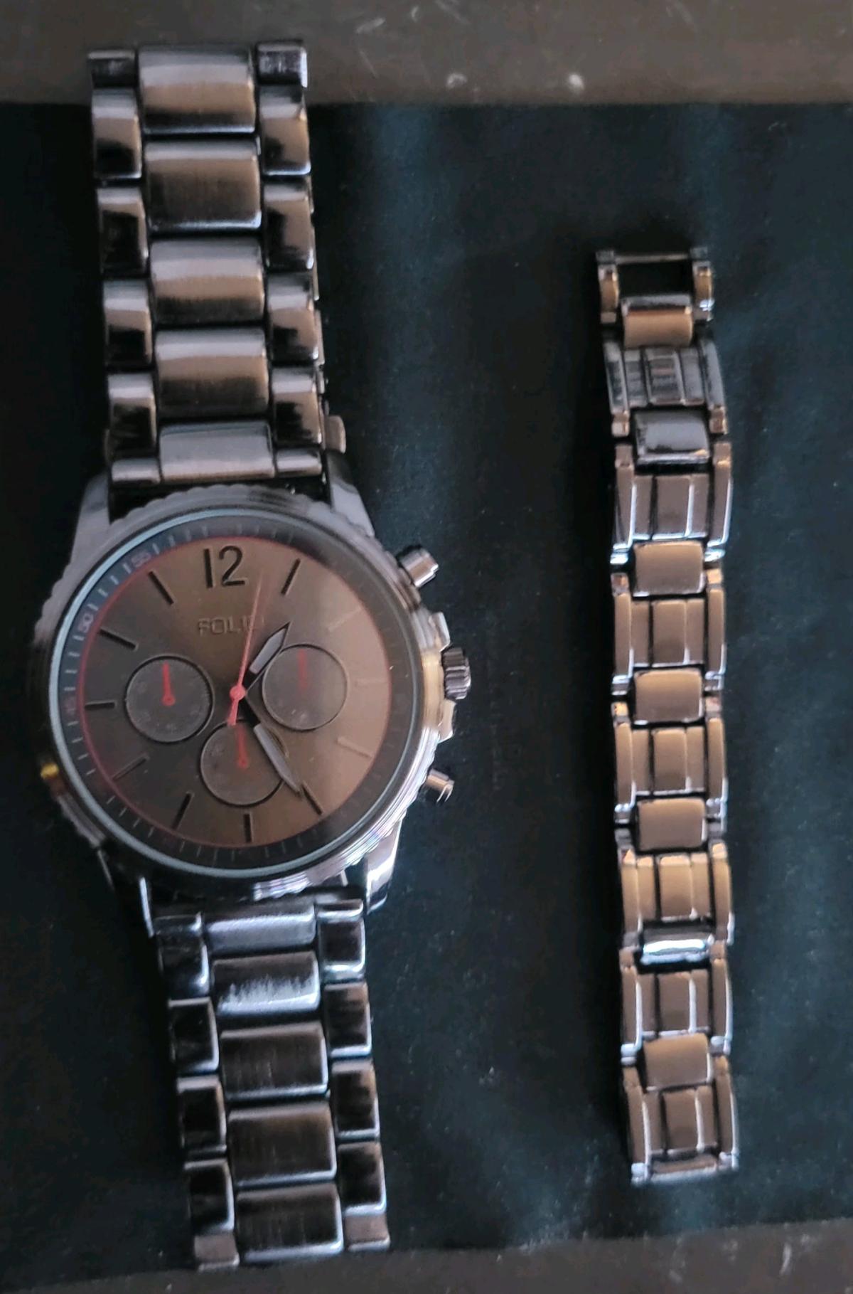 mens watch and bracelet