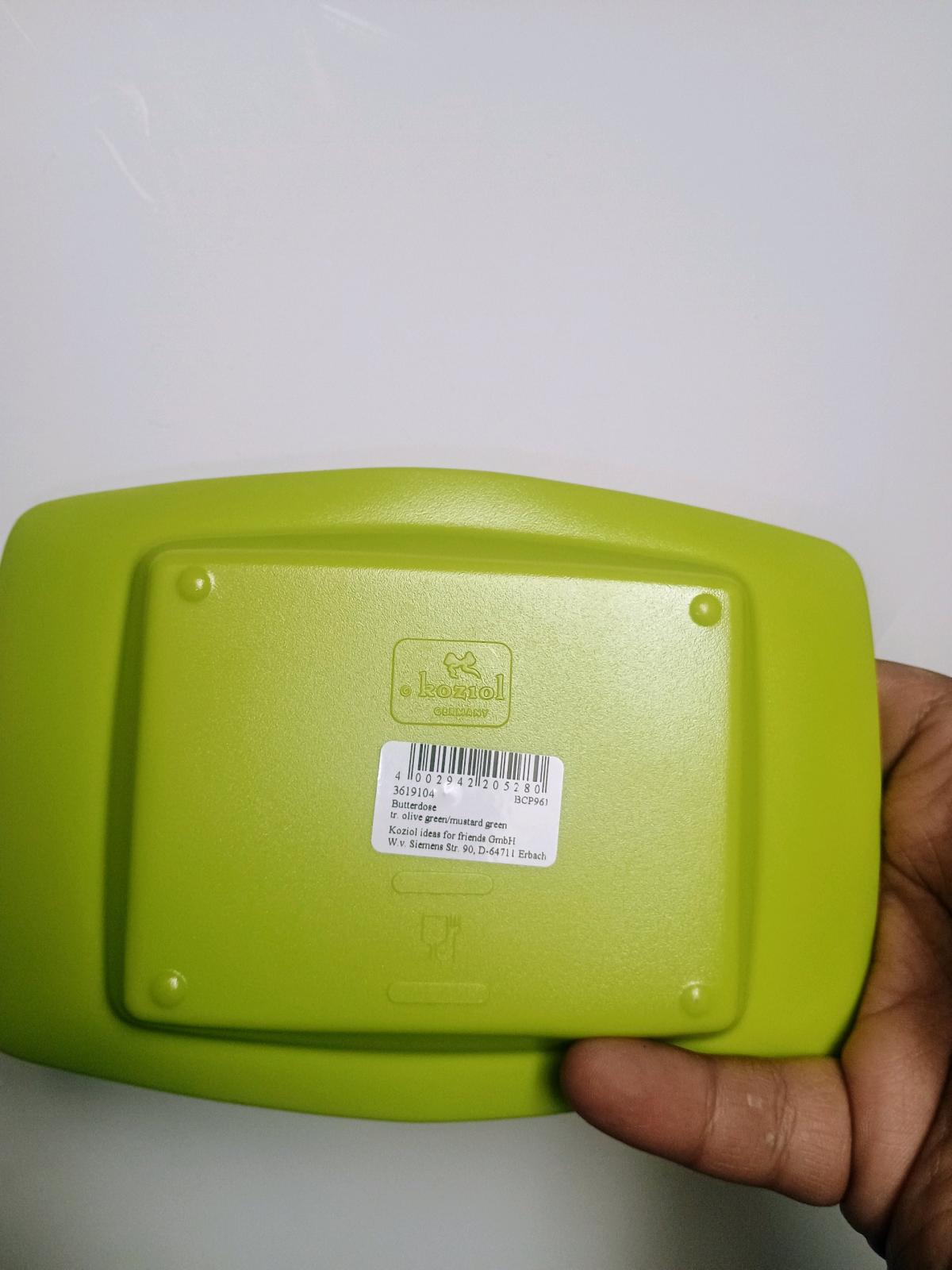 Koziol Butter Dish Green Made in Germany