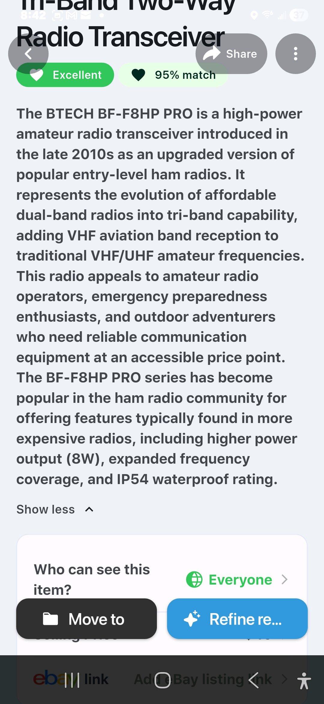 Btech hp pro radio transceiver