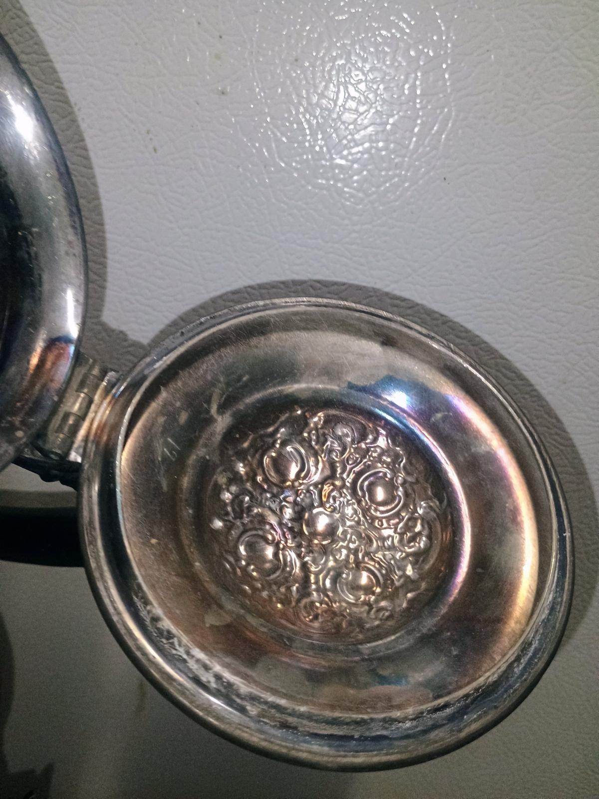 Antique Homan Silver Co Quadrupl Plate Teapot Vintage 1 Dent