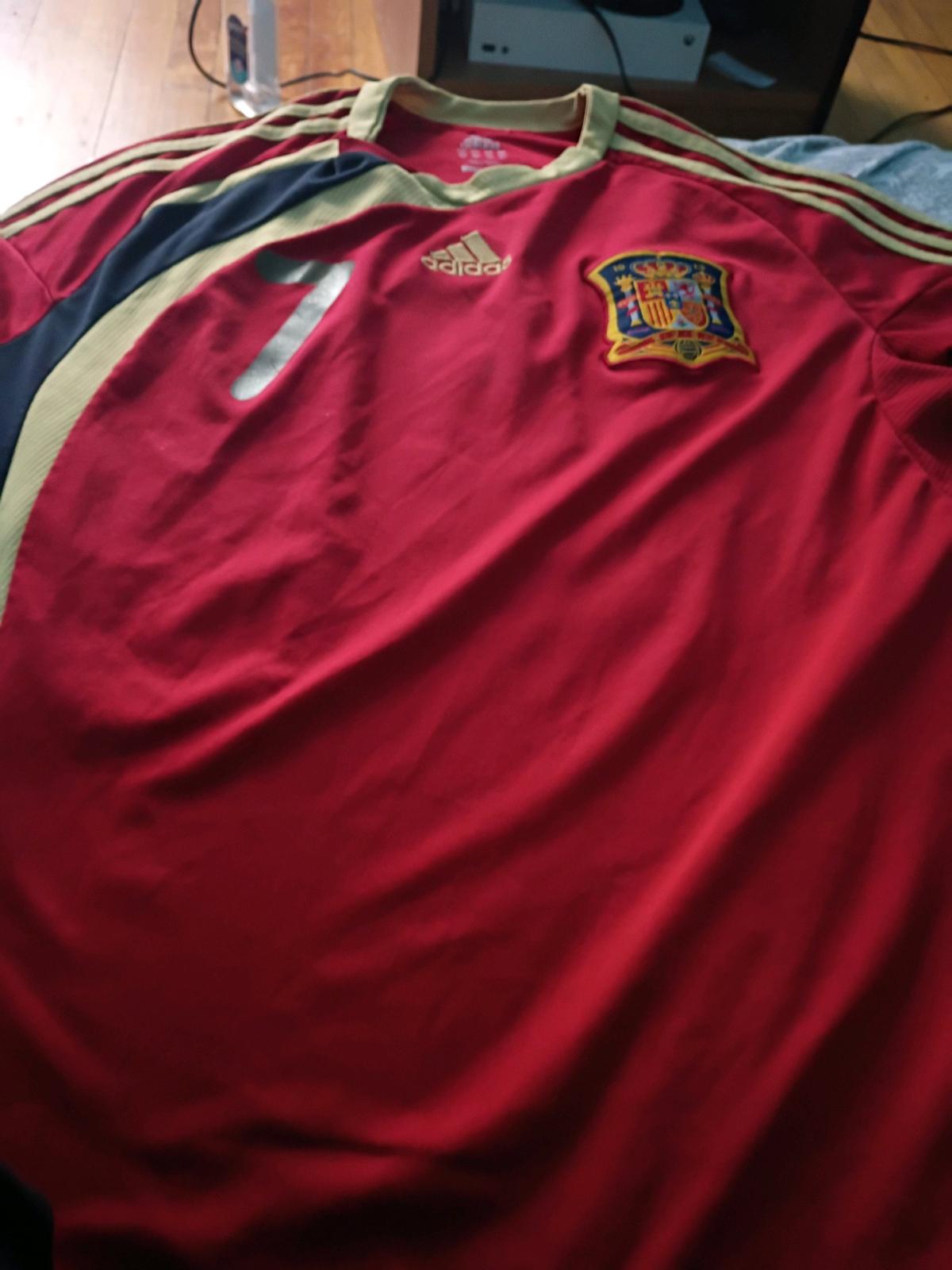spain David villa jersey adidas