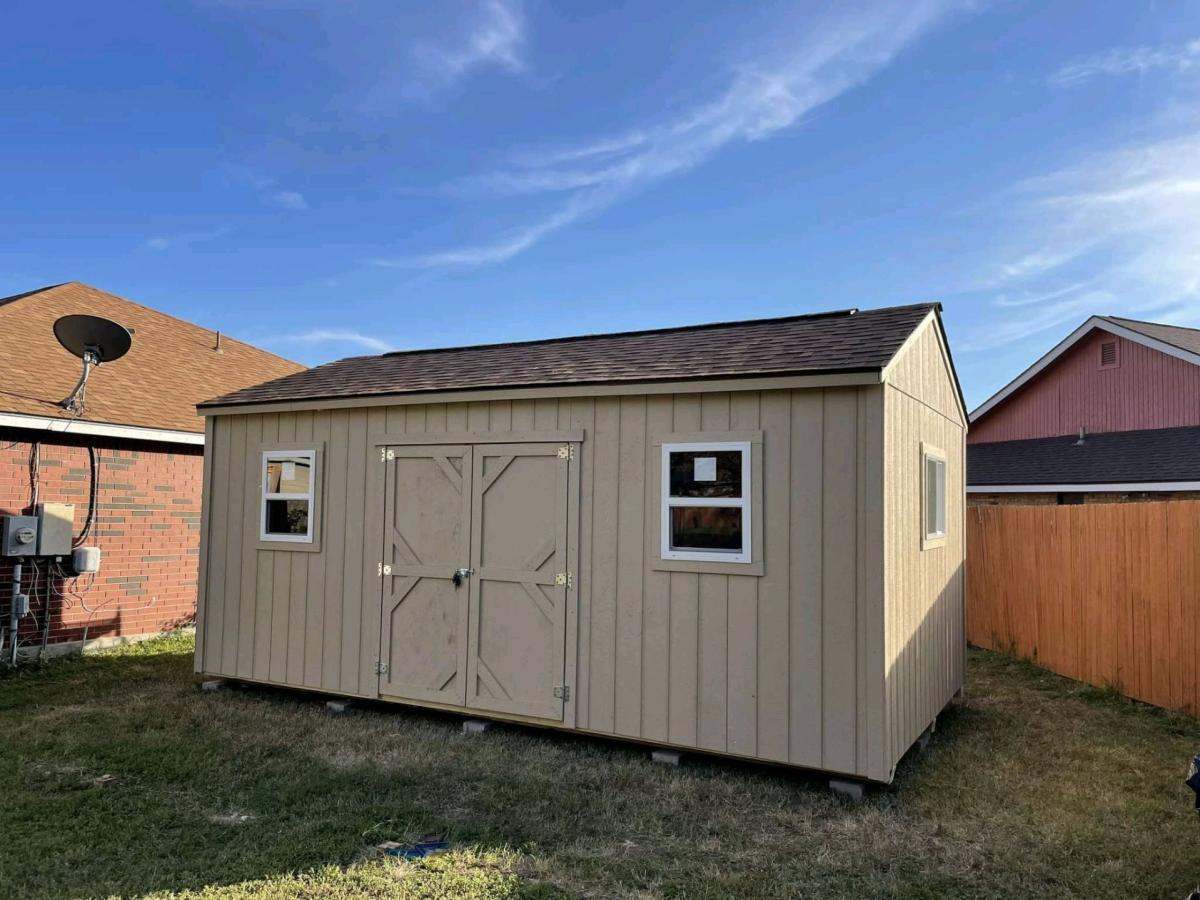 12x 20 GABLE INCLUDES 3 windows 1 double shed door