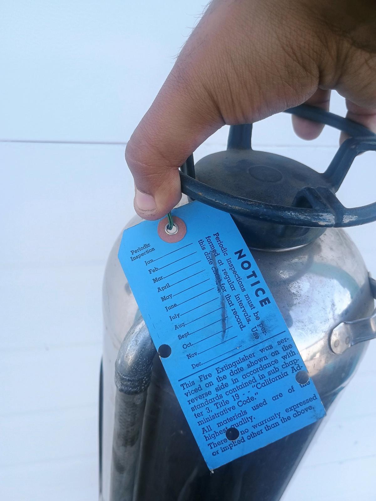 Vintage General Fire Guard Soda Acid Extinguisher  SS15  Blu