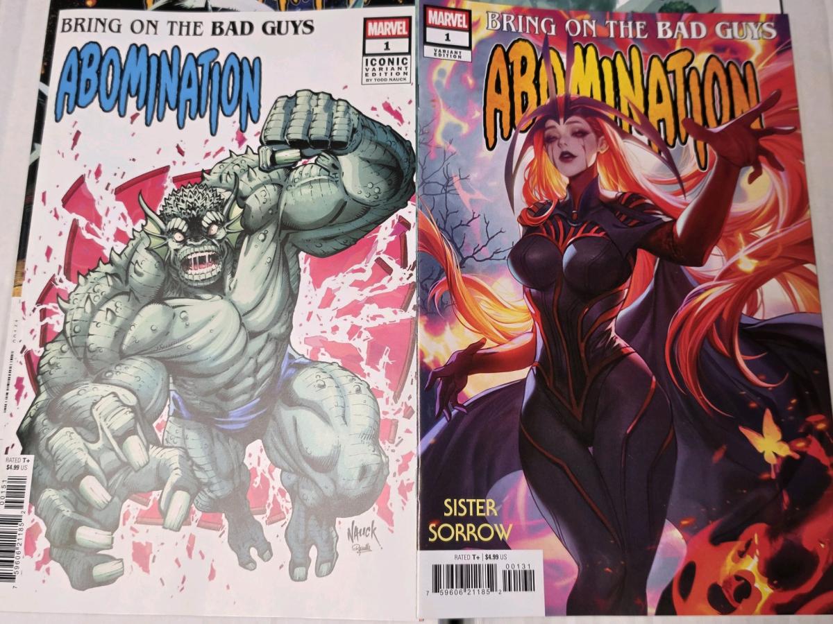 Bring on the Bad Guys Abomination1 Incredible Hulk Lot of 4