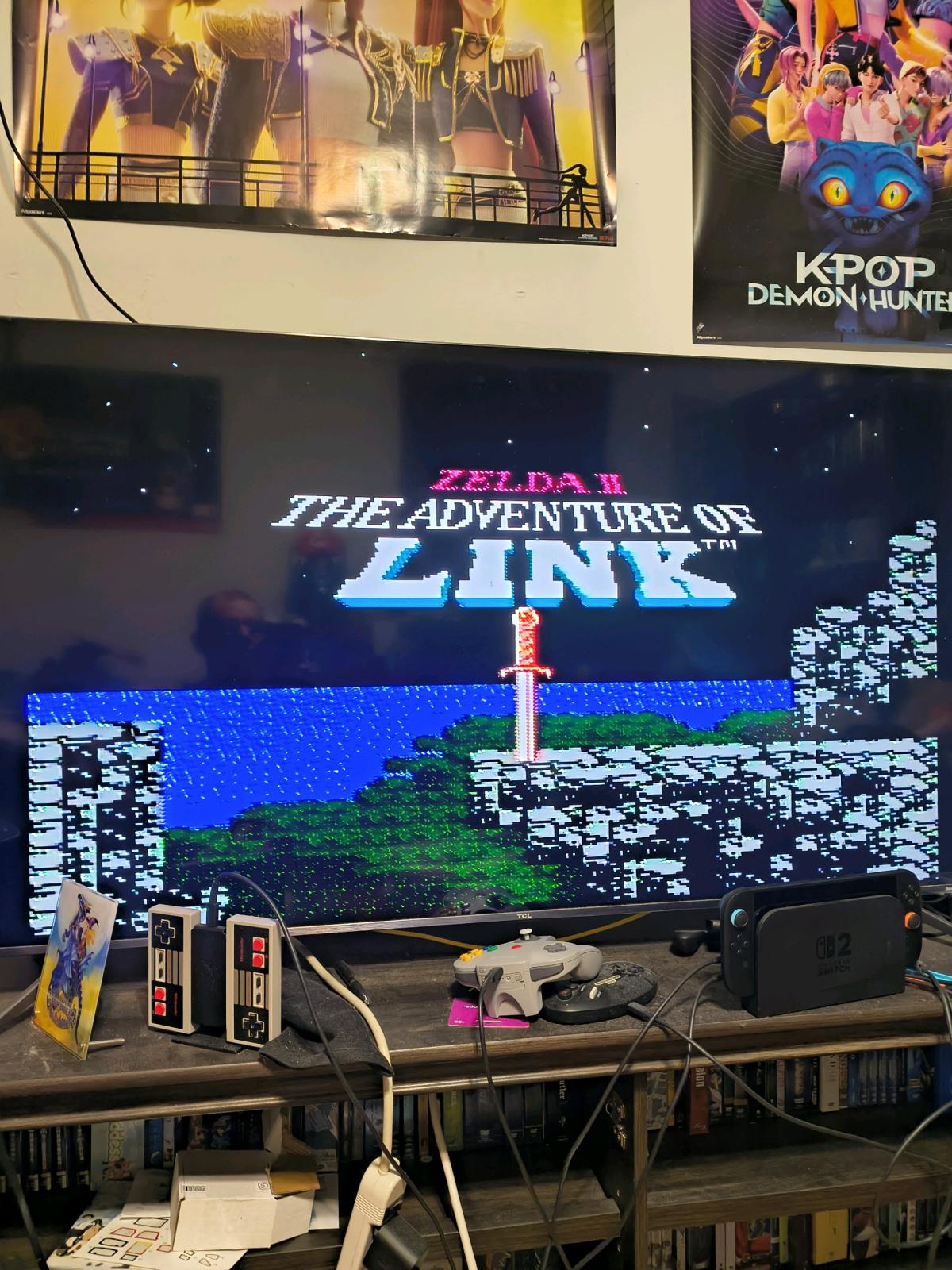 2 Nintendo NES consoles with controllers zapper gun and 11 g