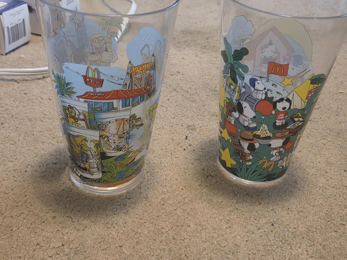 5 McDonalds collectible limited cups