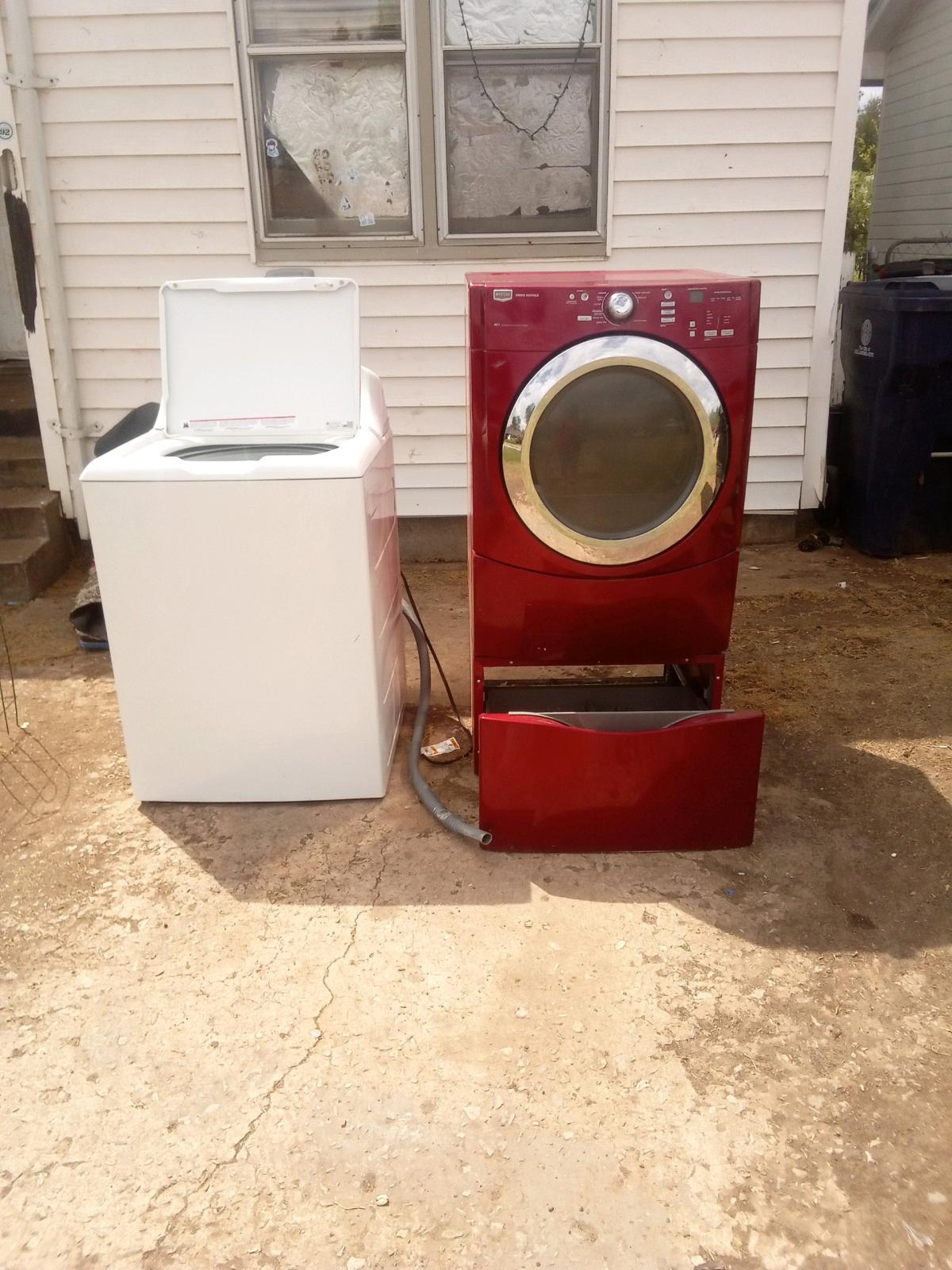washer and dryer