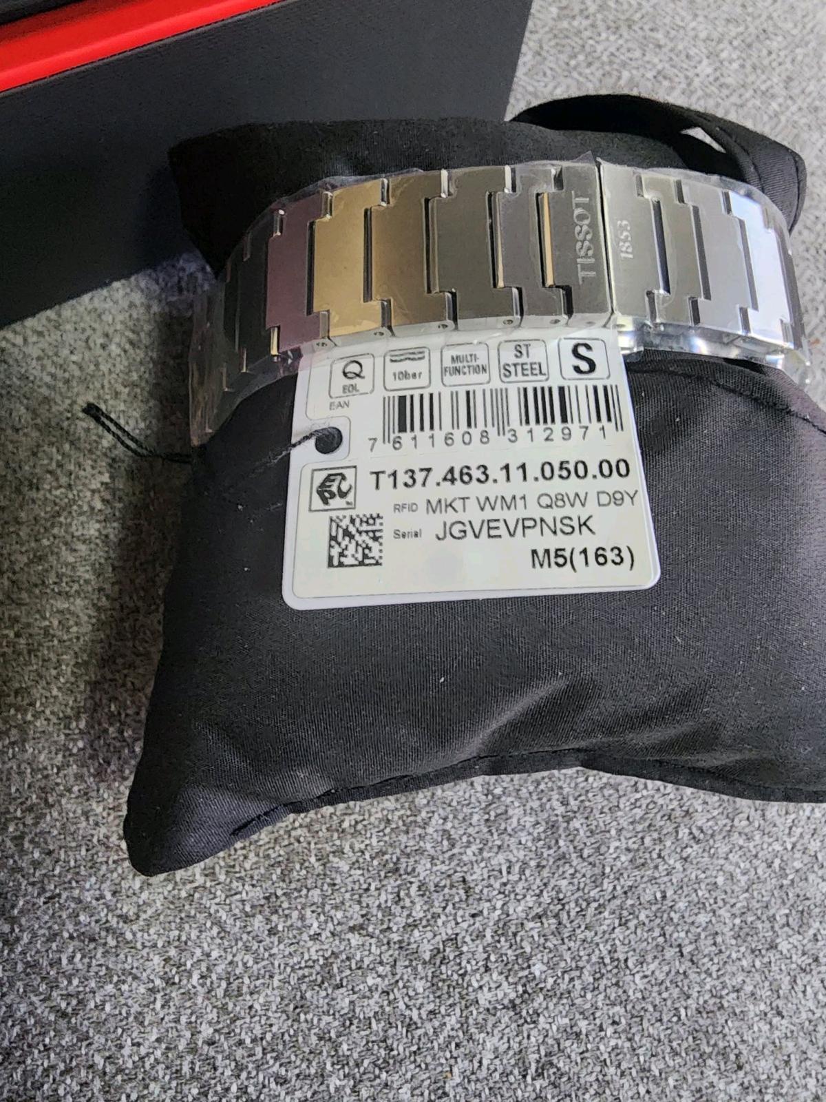 Tissot PRX Digital 40MM Quartz SS Silver Mens Watch T1374631