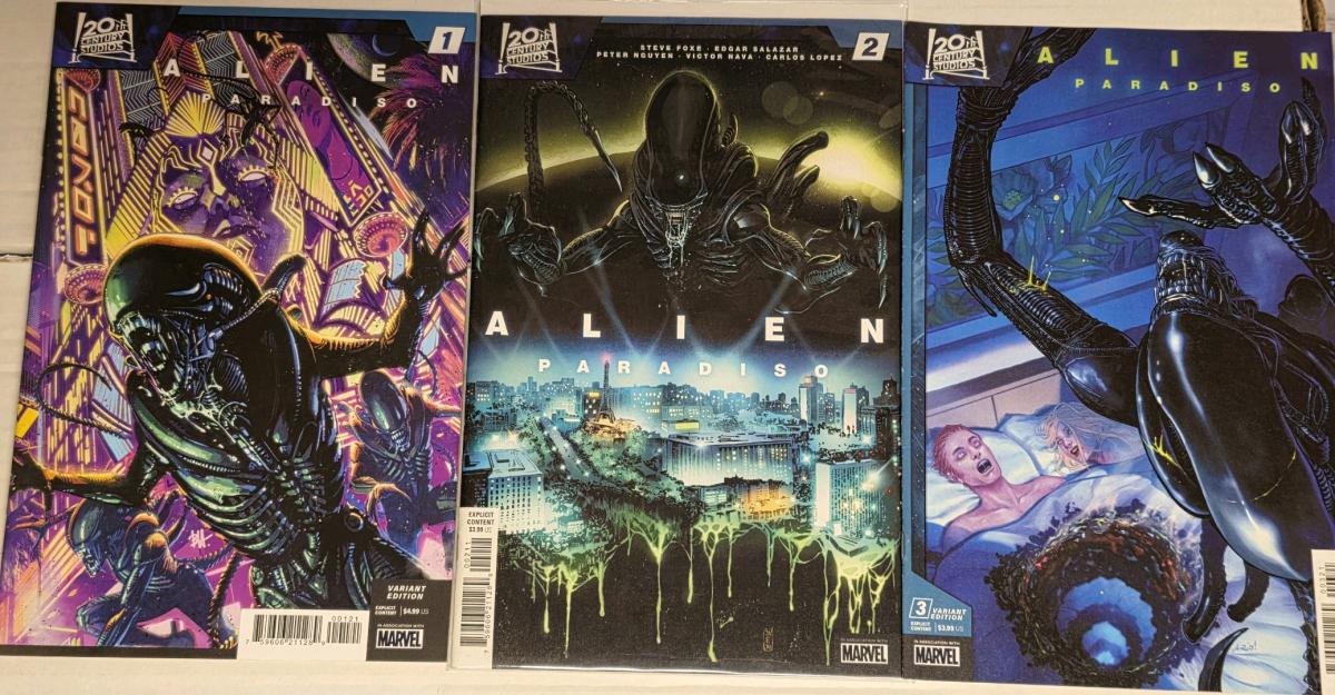 Alien Paradiso 1 2 3 4 5 Complete Set 15 Horror Aliens