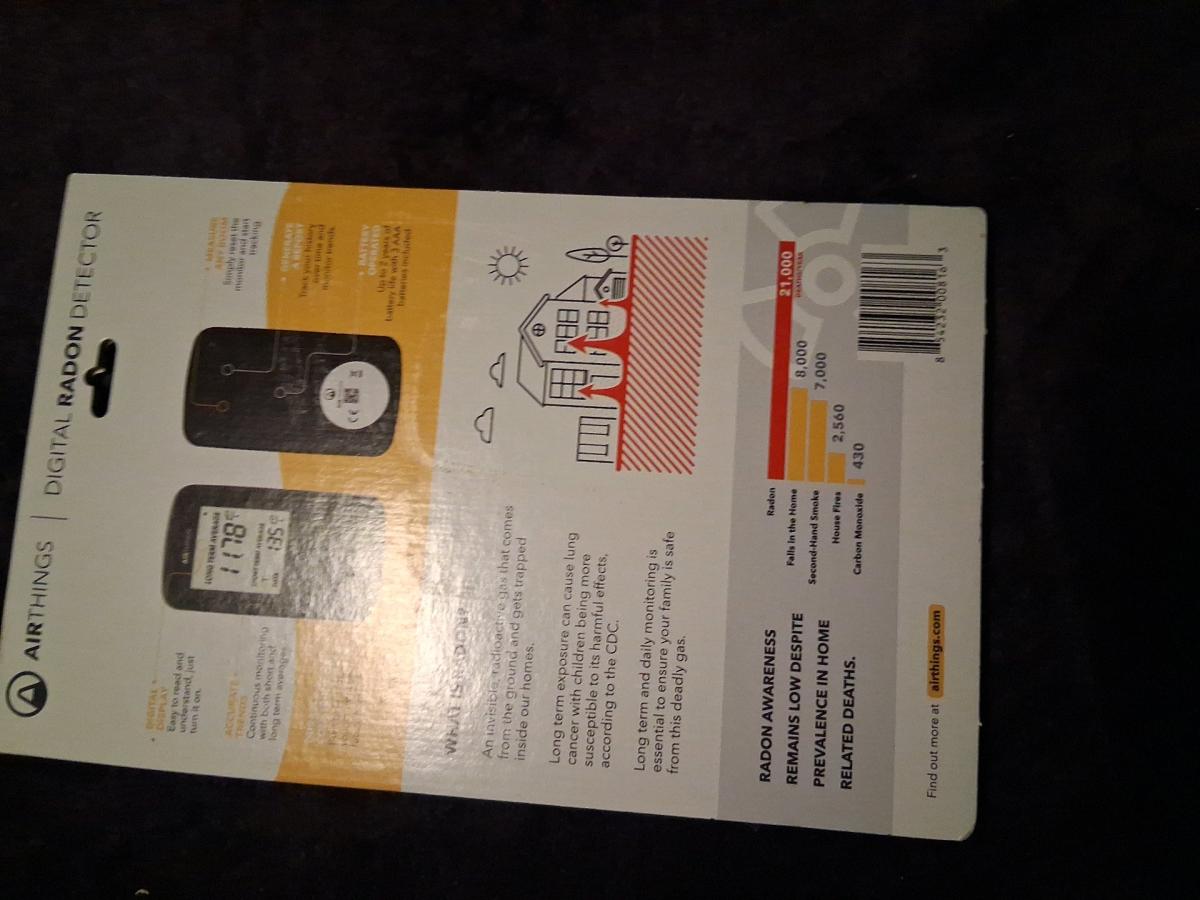 Airthings Digital Radon Detector New