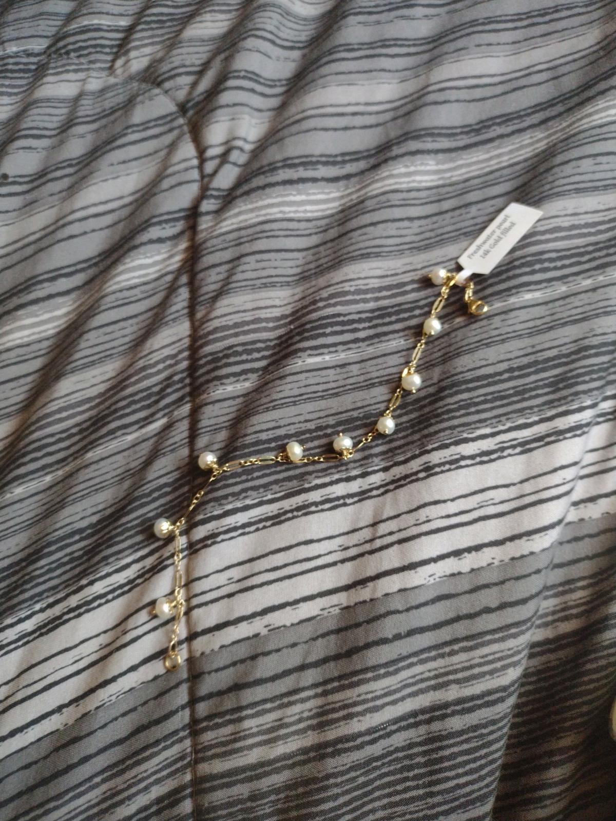 12K Freshwater pearl bracelet