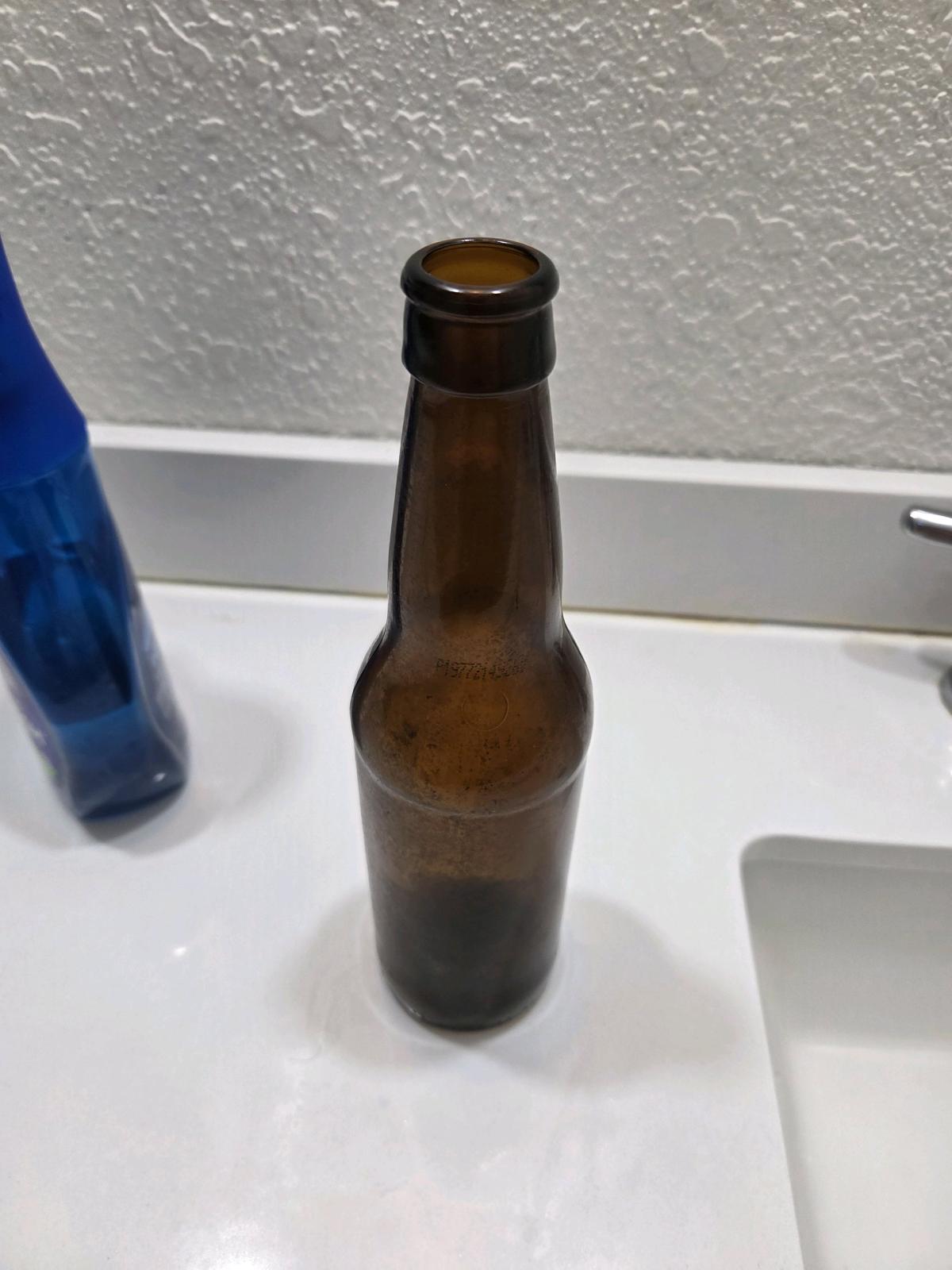 vintage 1960s budweiser bottle in very good condition
