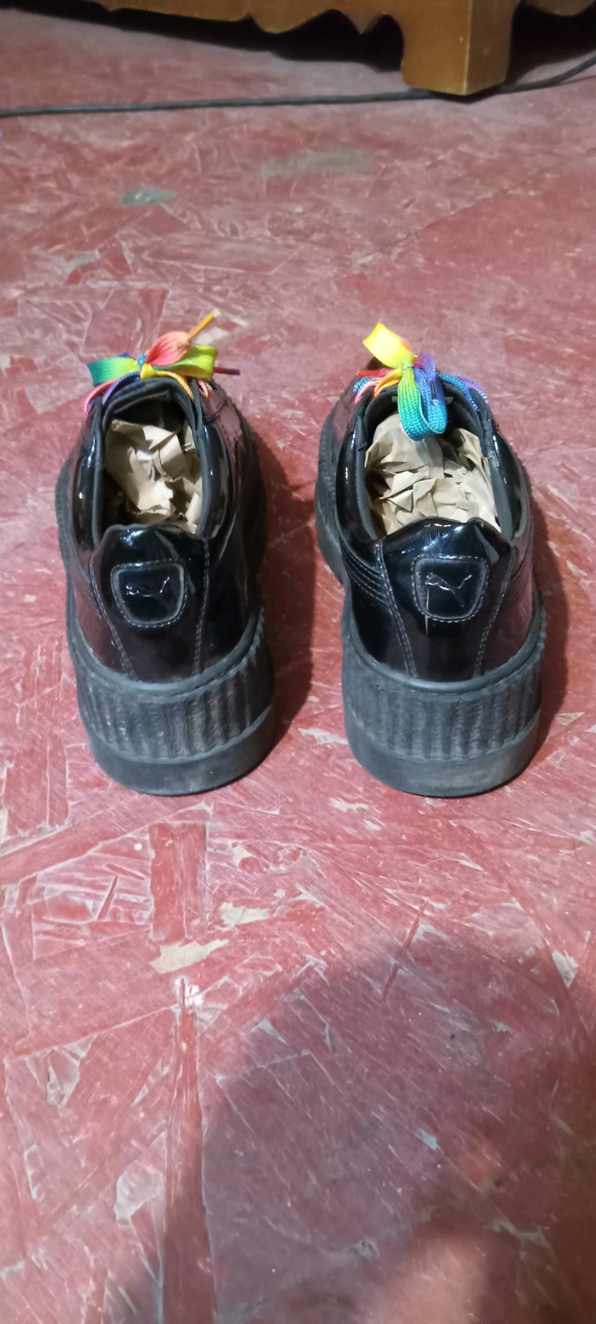 All Black Puma Creeper hybrid sneakers