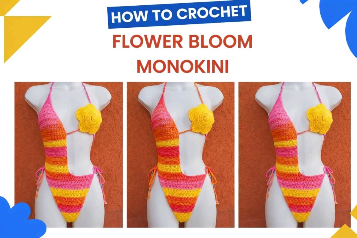 crochet monokini bathing suit