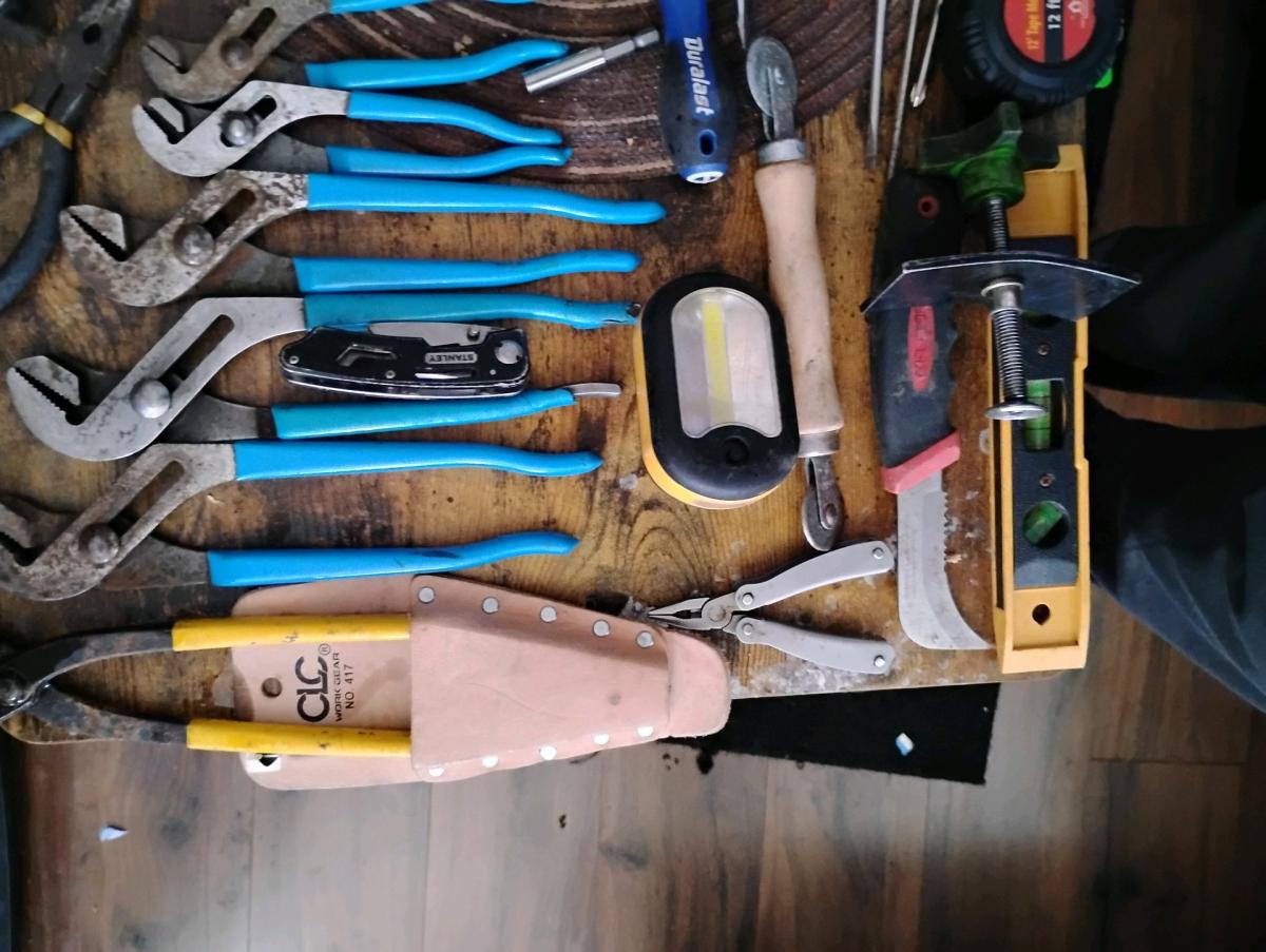just a big lot of screwdrivers pliers and random stuff