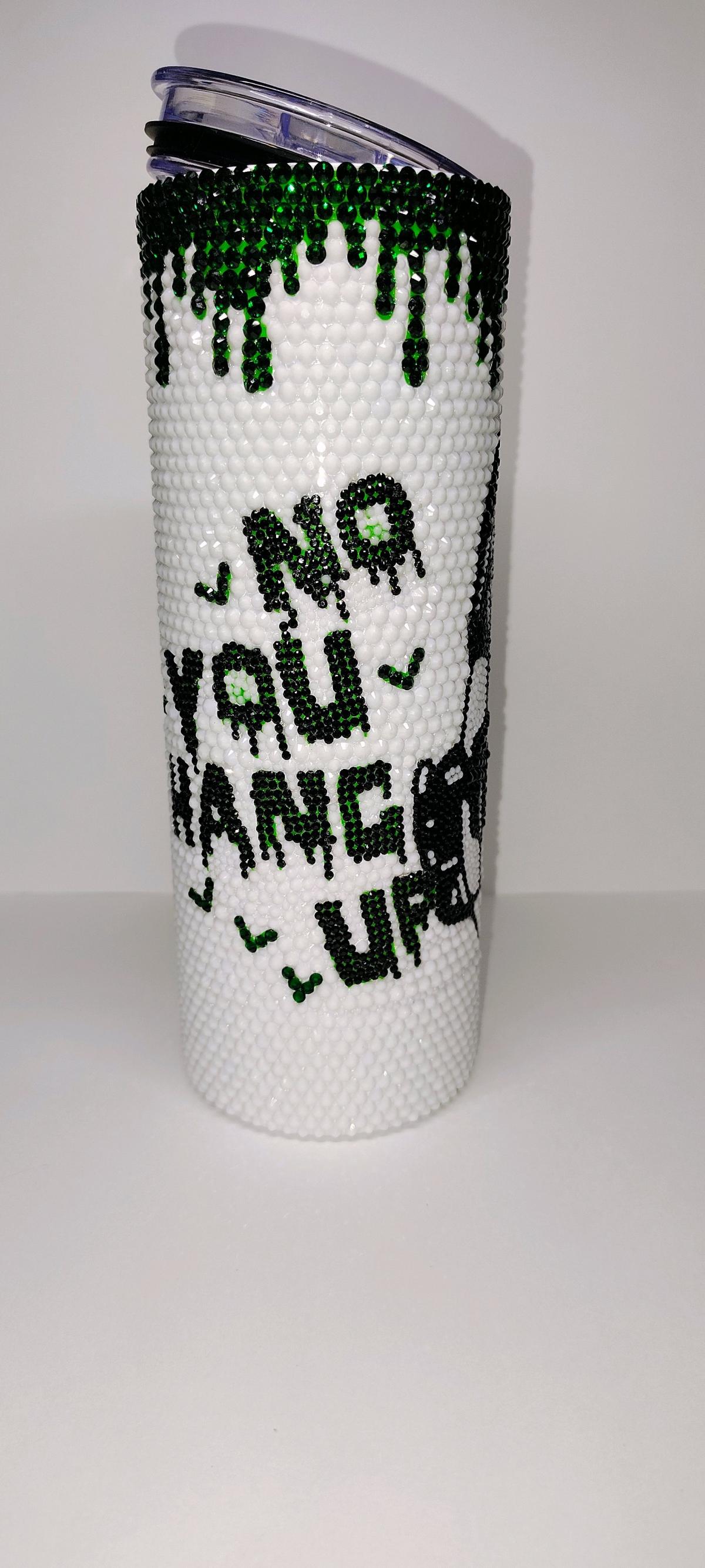 Handmade Ghost face Rhinestone tumbler