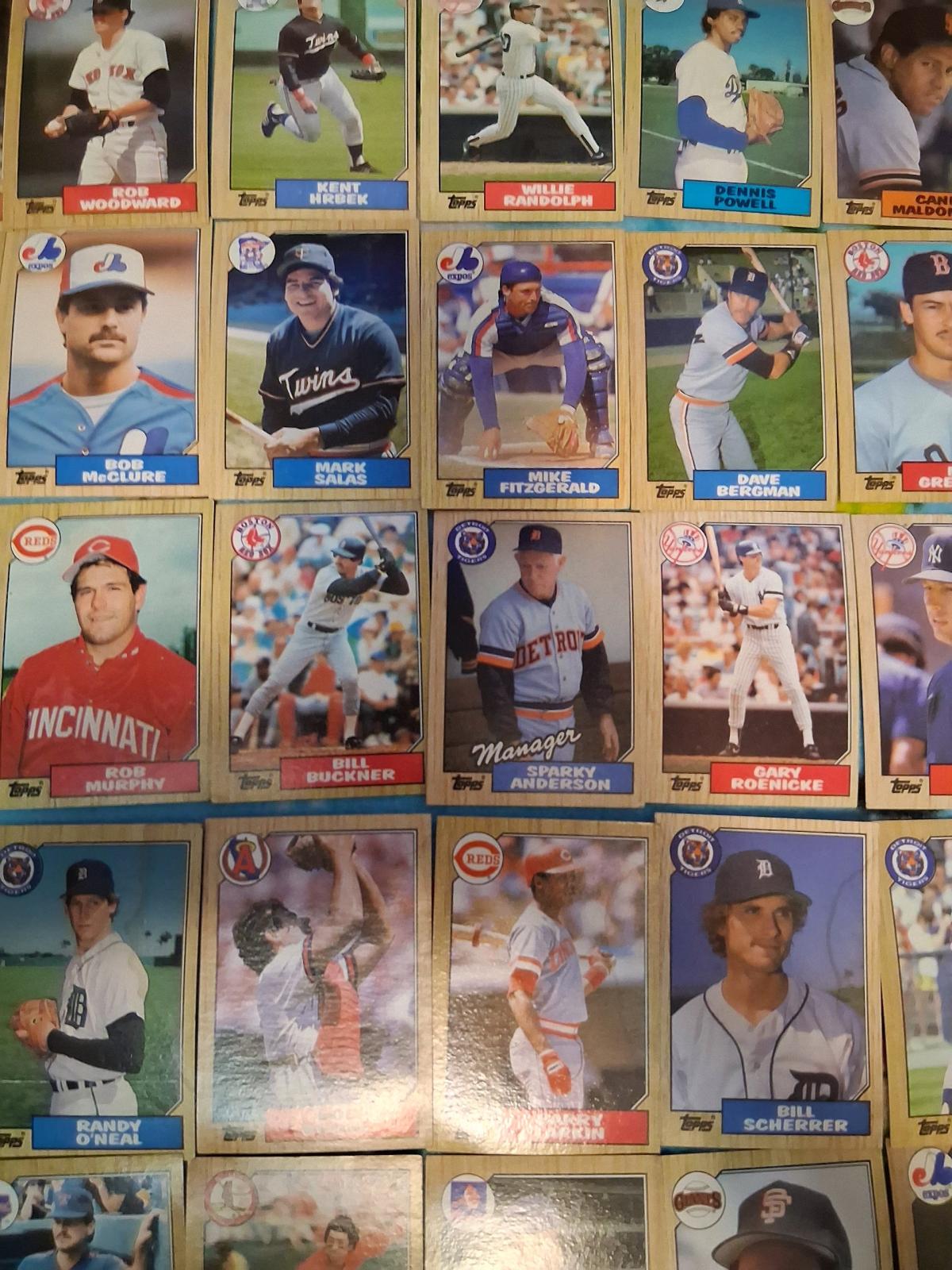 topps 1987 baseball cards set 792 cards