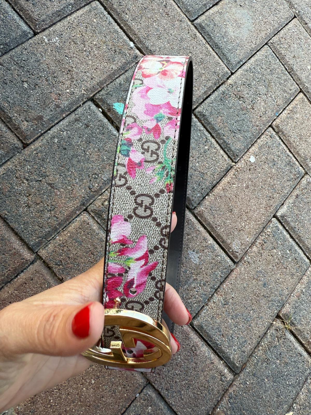 Gucci belt  floral belt correa Gucci