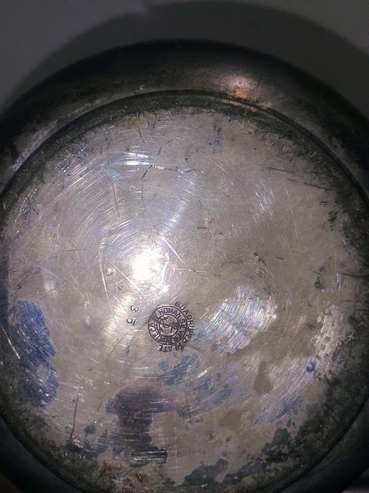 Antique Homan Silver Co Quadrupl Plate Teapot Vintage 1 Dent