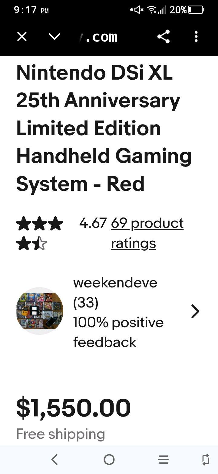 Nintendo DSI XL 25th anniversary edition