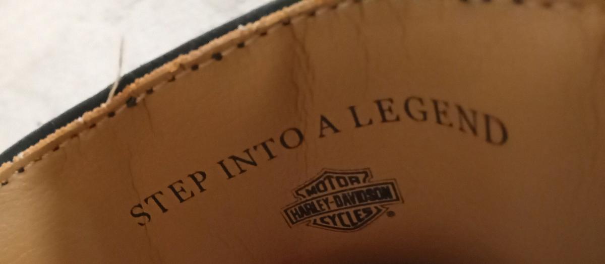 Womens 65 Y2K Used VTG Harley Davidson Moto Boots