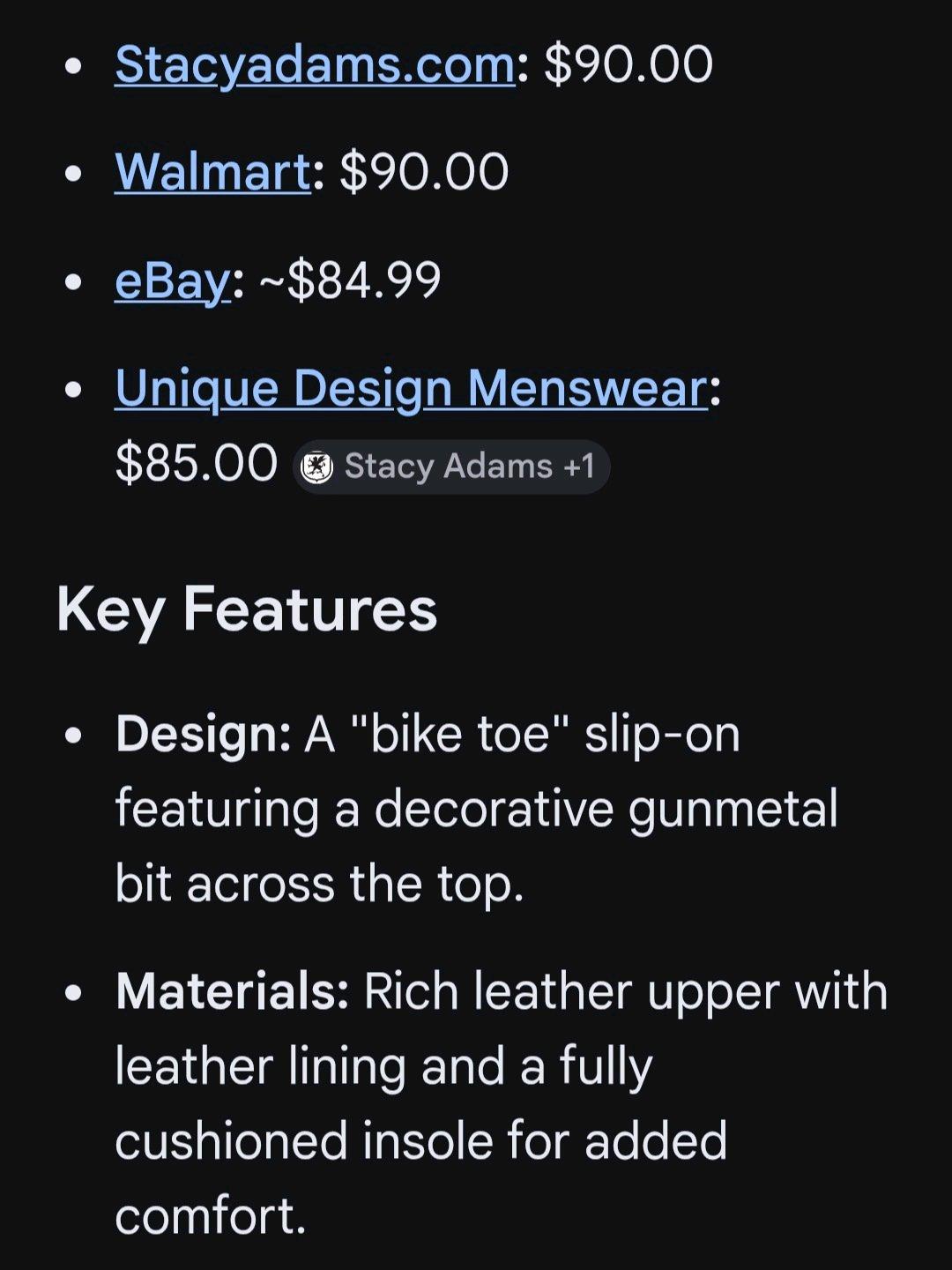 black Stacy adams Wakefield shoes size 9w brand new