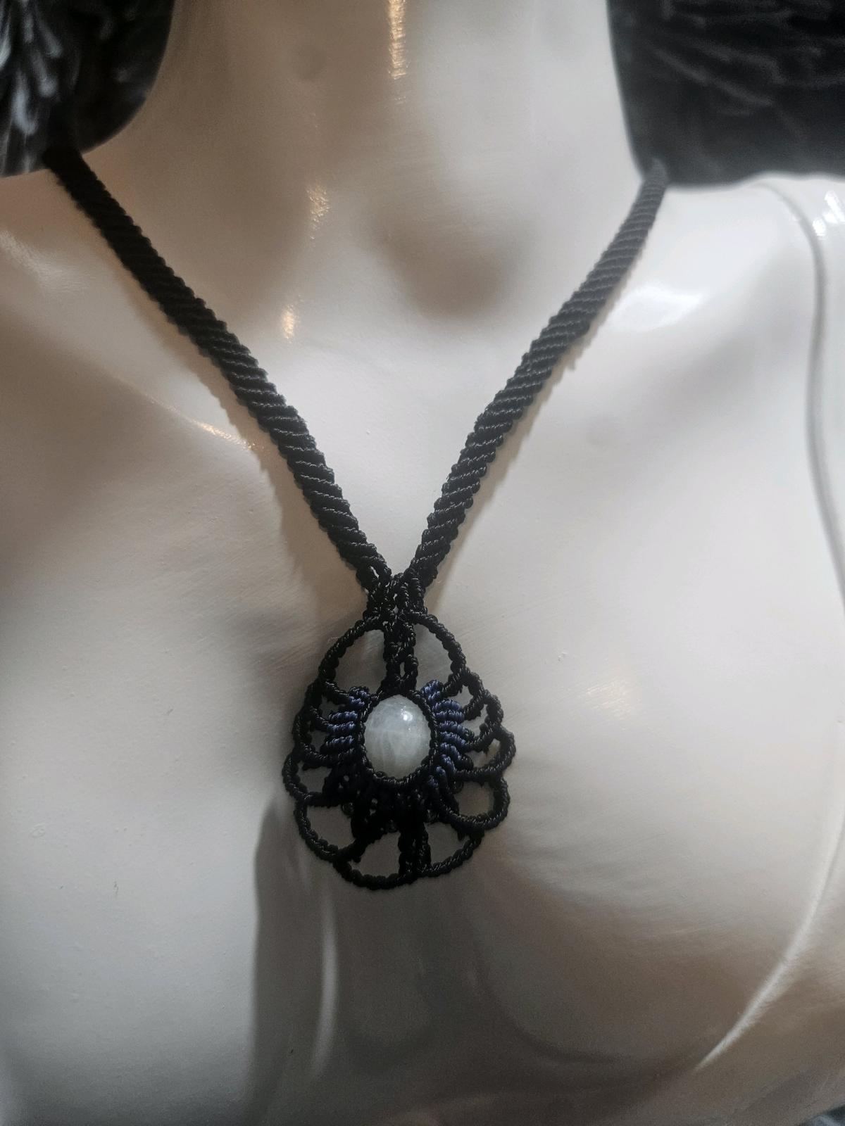 Handmade Moonstone Necklace and Earrings