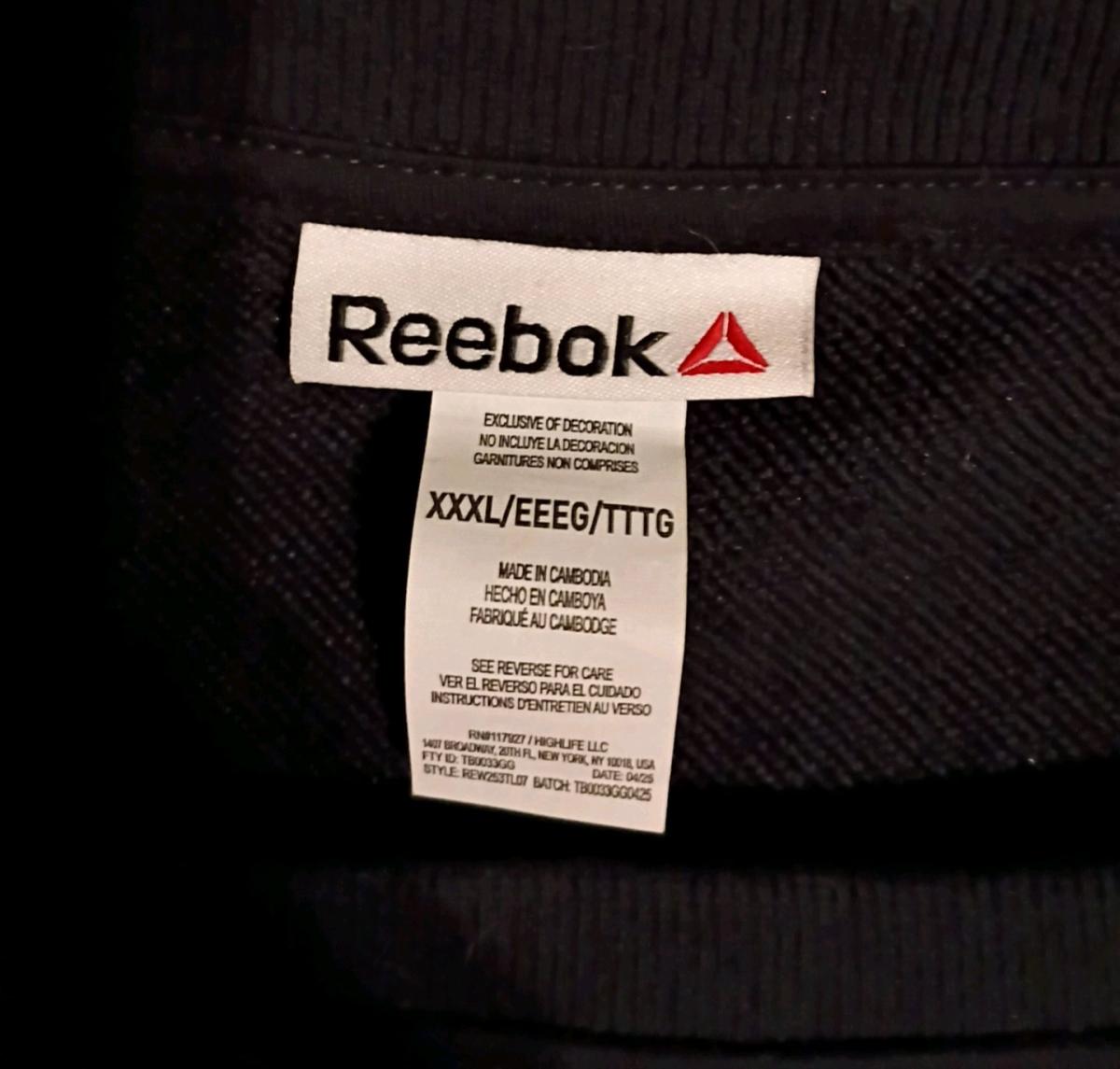 Womens 2XL Reebok Sweater