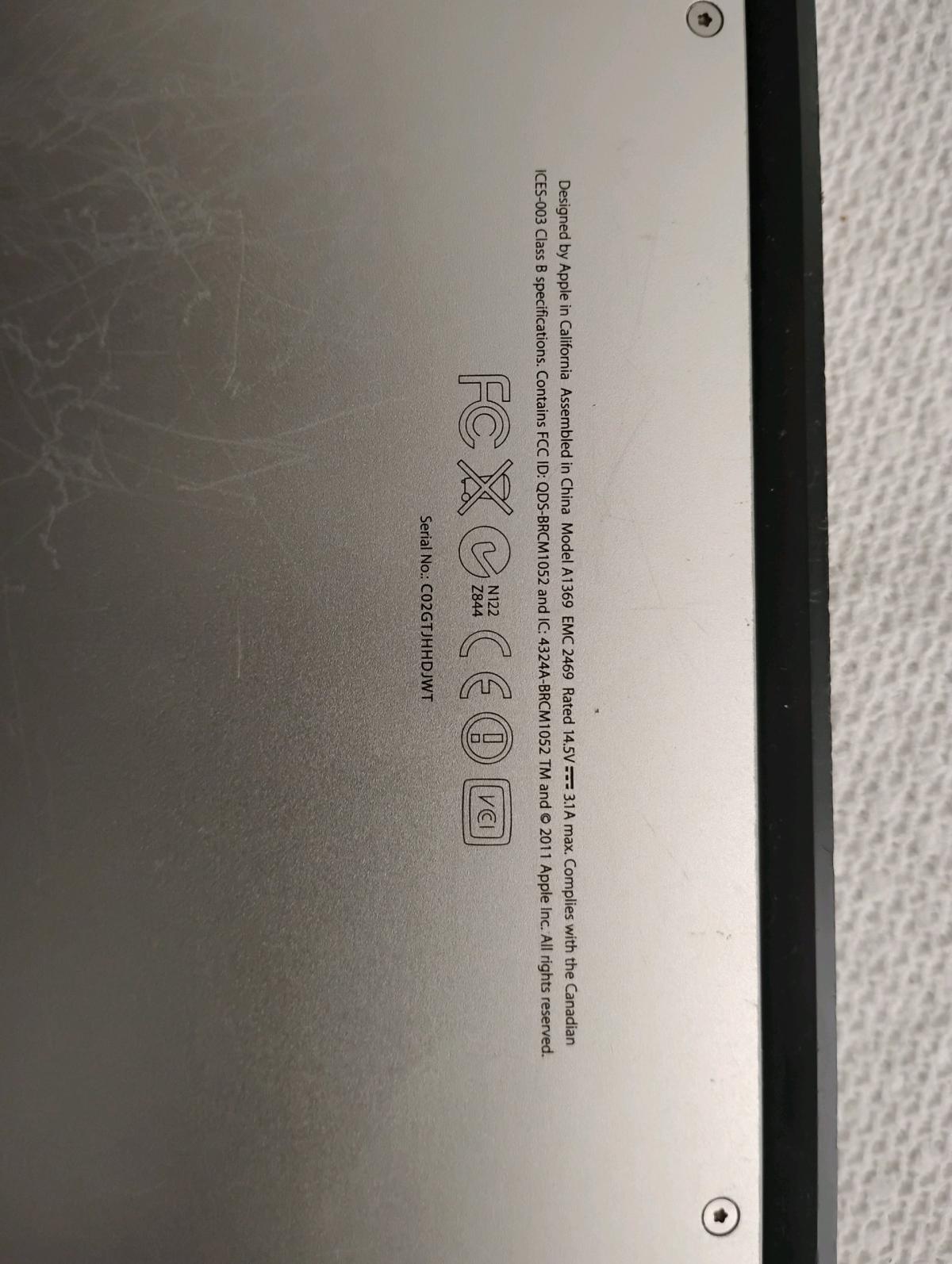 Mac Book Air 2012 For Parts