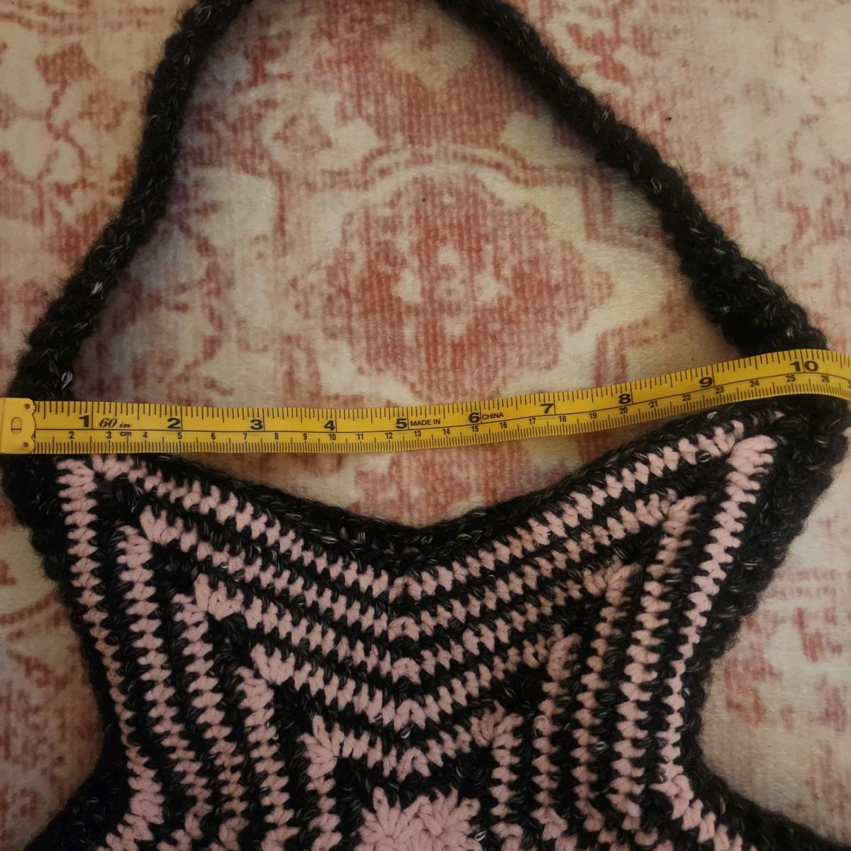 crochet striped starbag