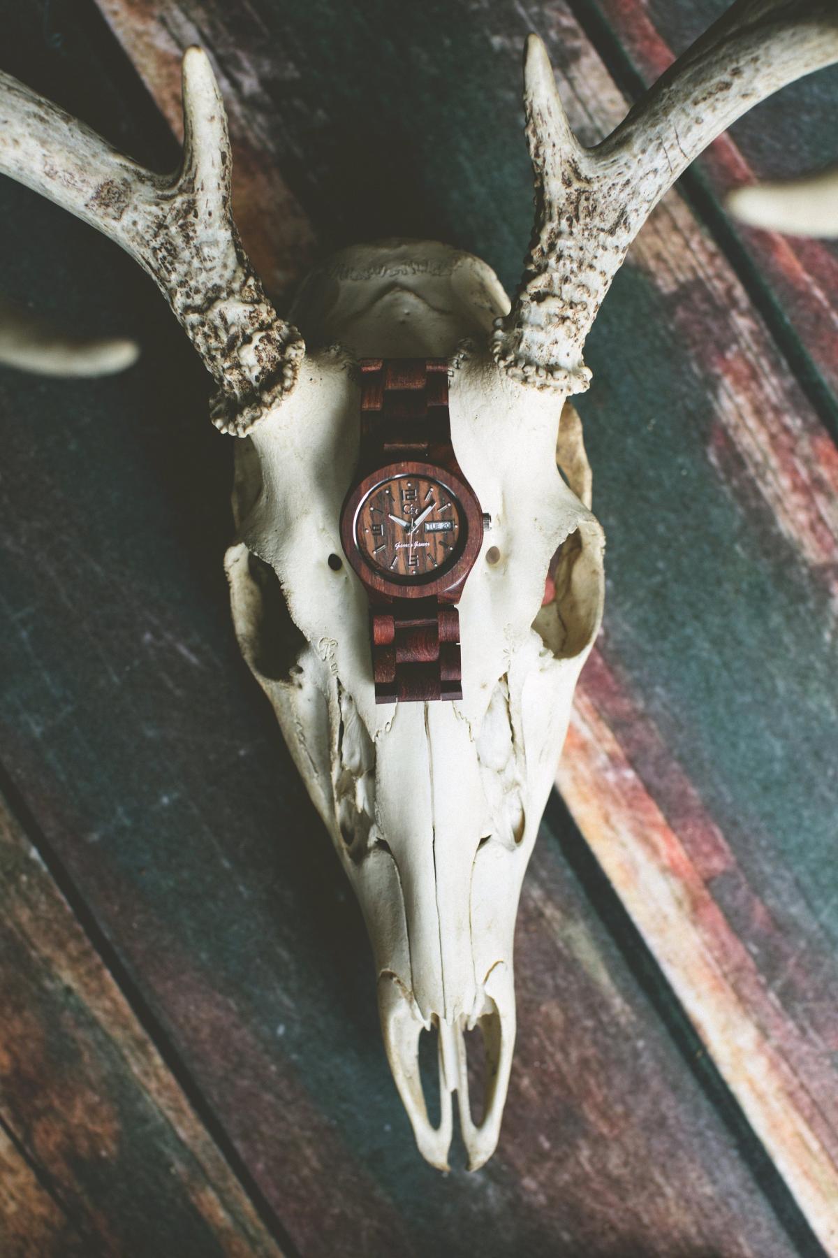 womens and mens wood wrist watch