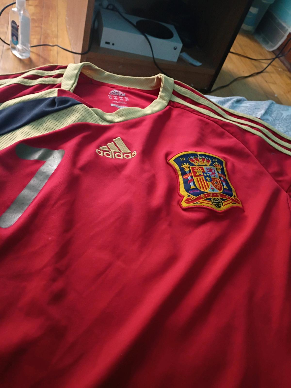 spain David villa jersey adidas
