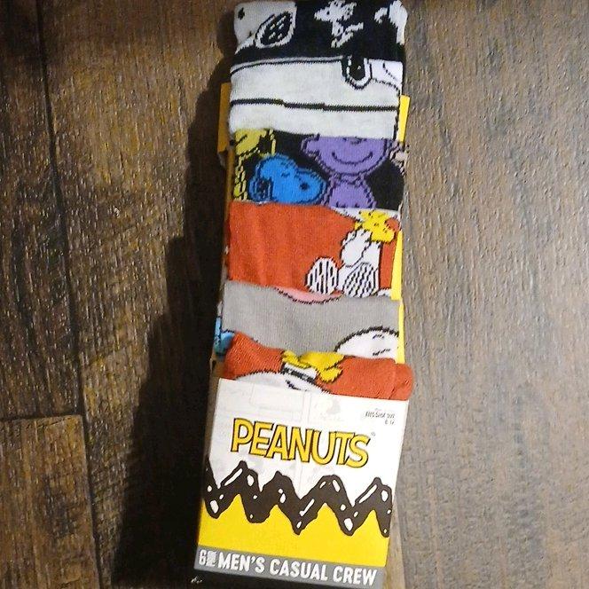 peanuts  men casual crew socks