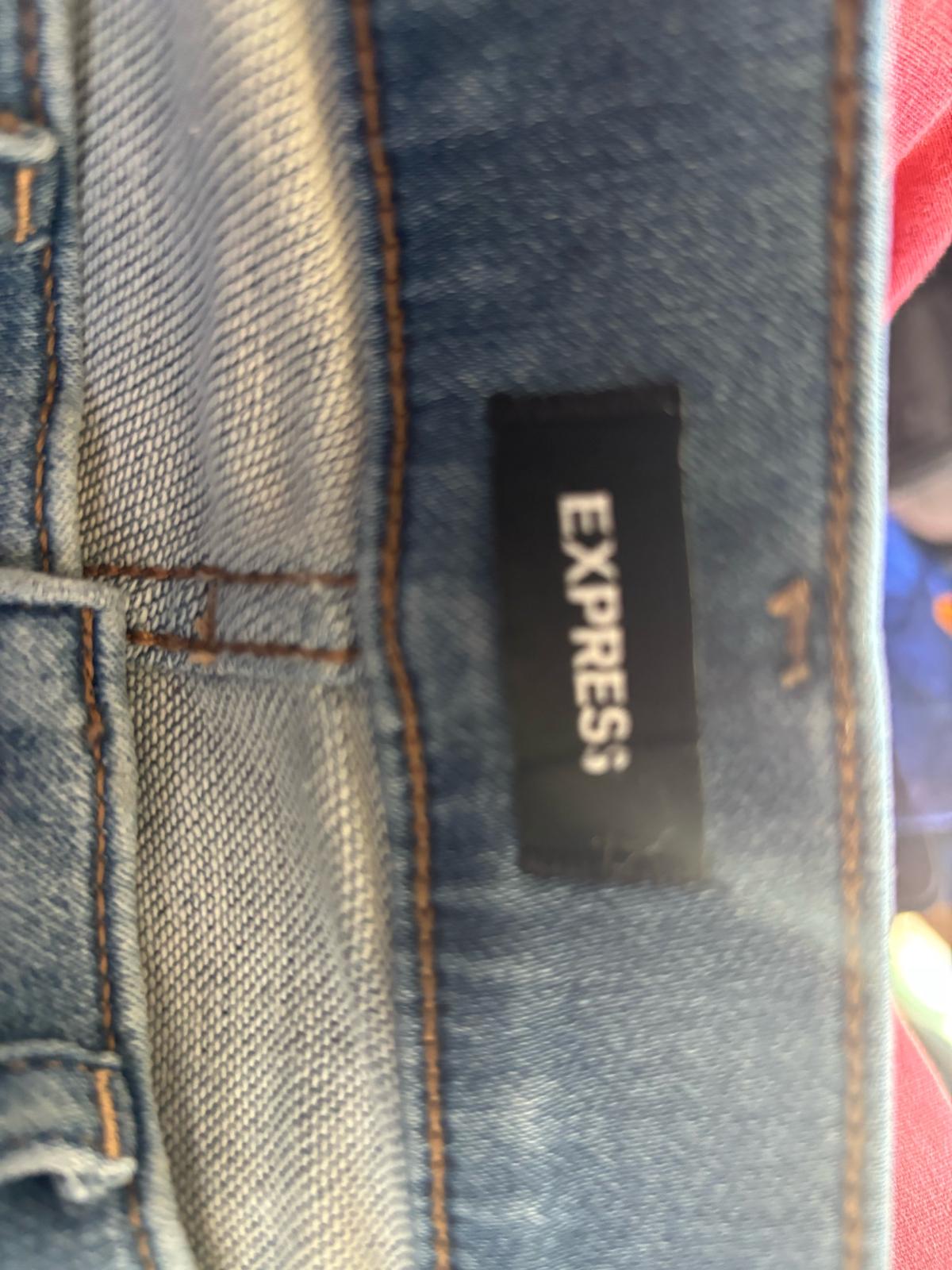 Size 2 Express medium wasted fly button skinny jeans