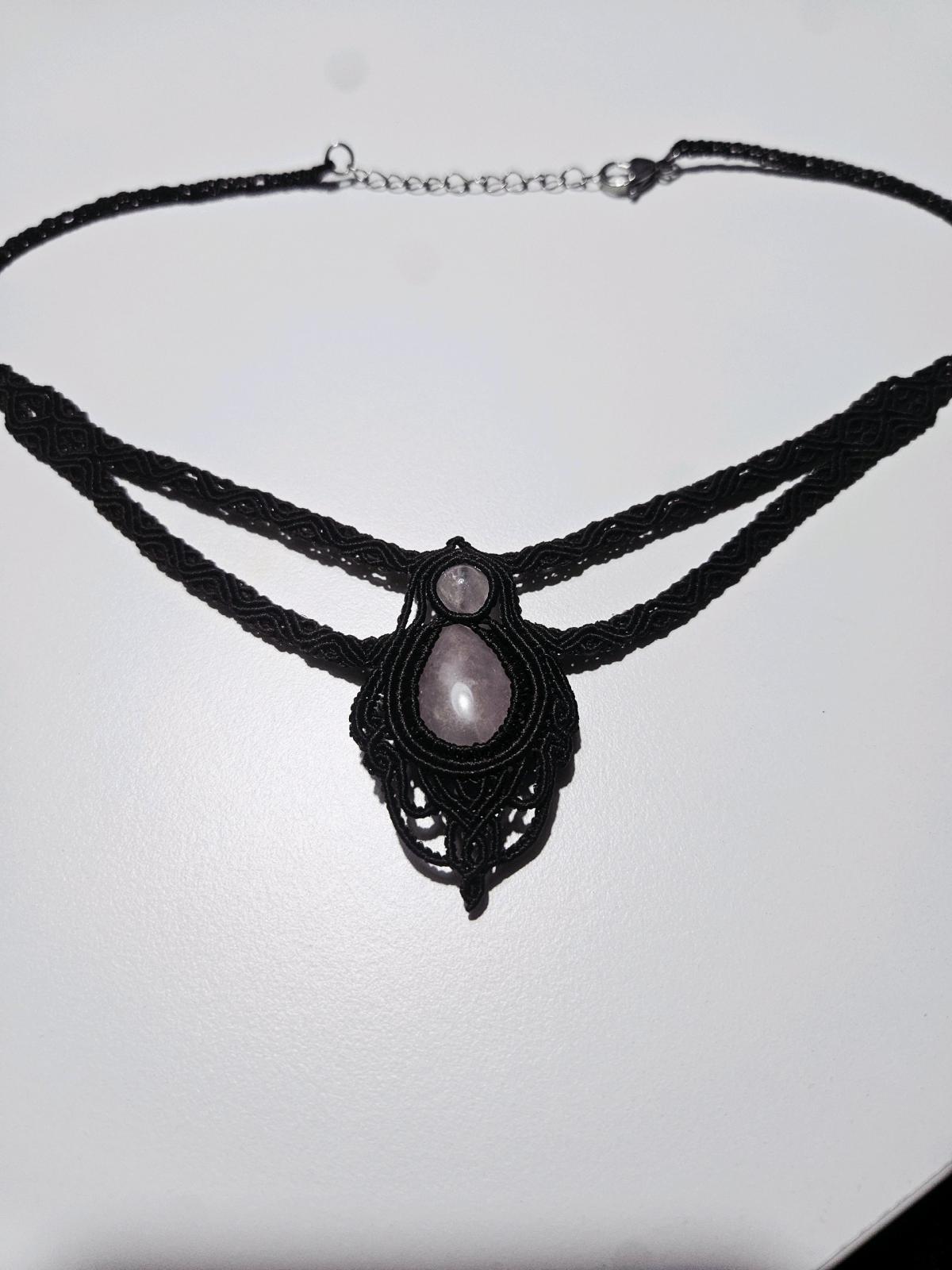 Handmade Rose Quartz Necklace