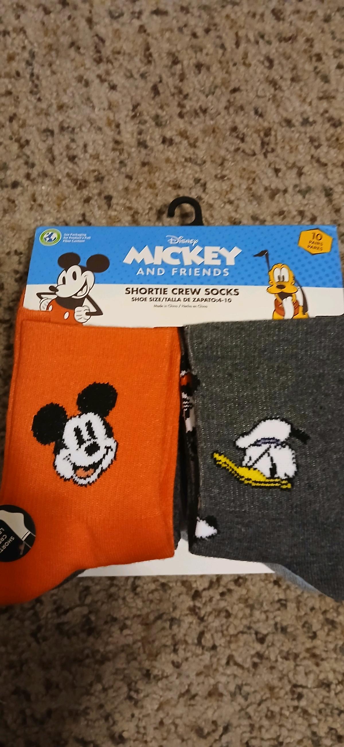 Disney mickey mouse and friends socks