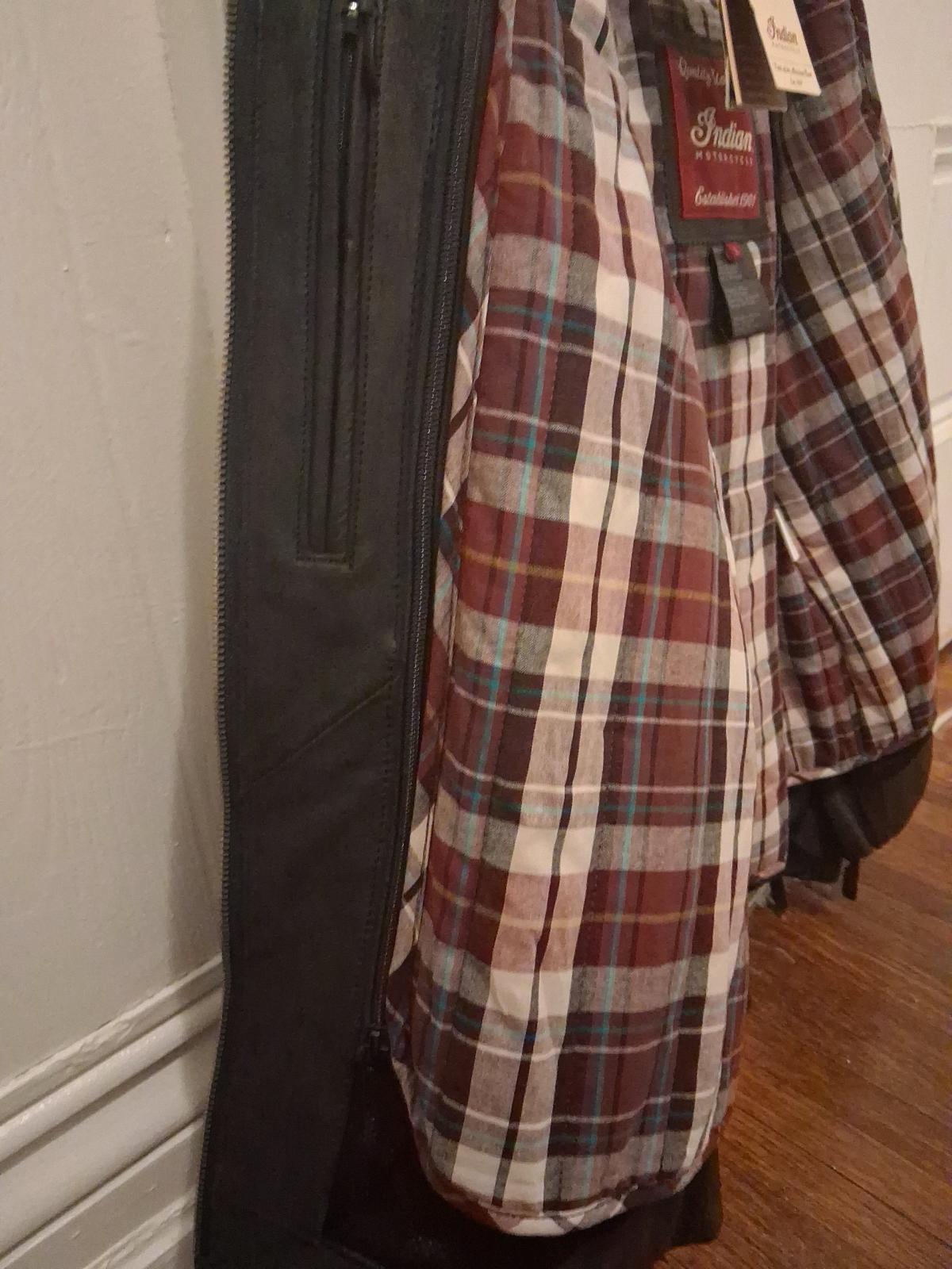 Womans Indian Motorcycle Leather JacketLG removable liner