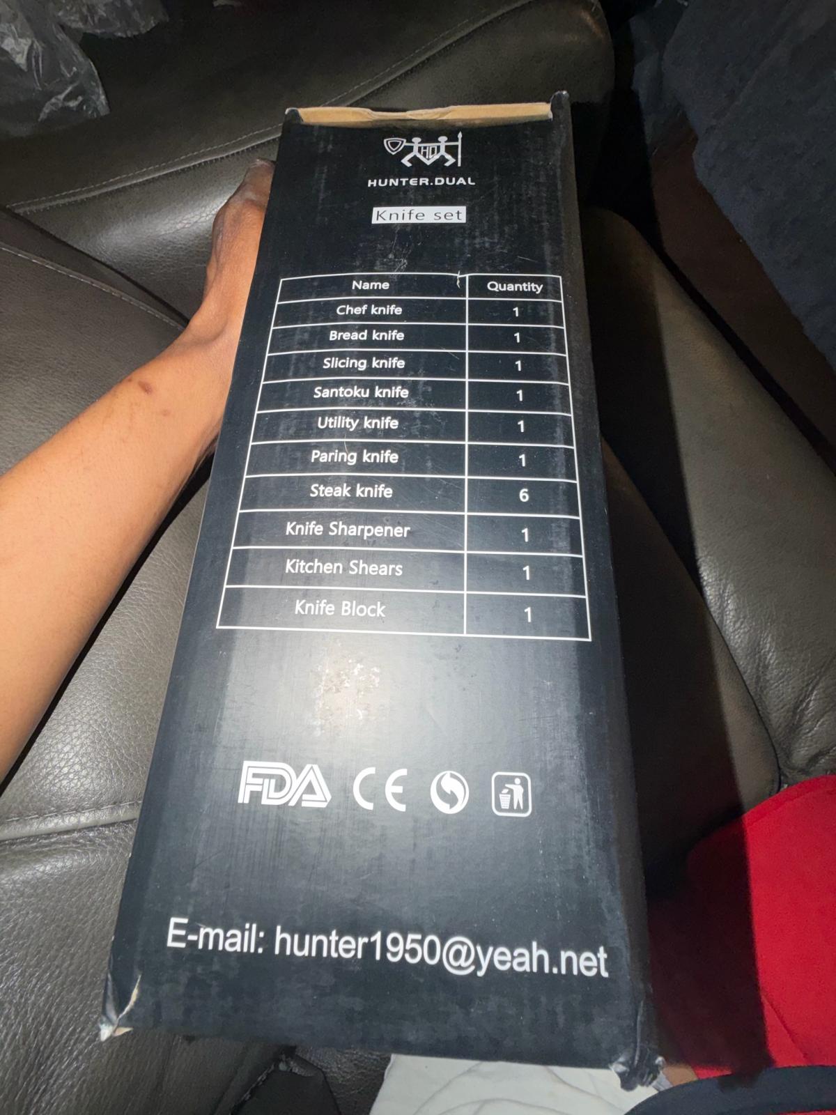 New 15 piece knife set