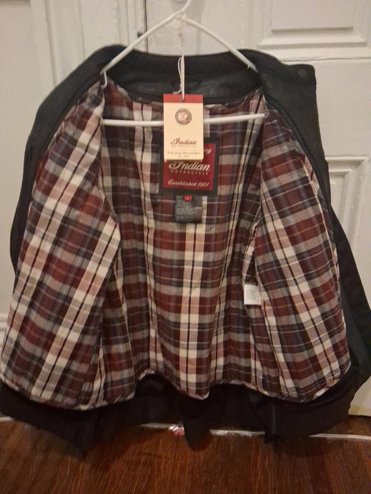 Womans Indian Motorcycle Leather JacketLG removable liner