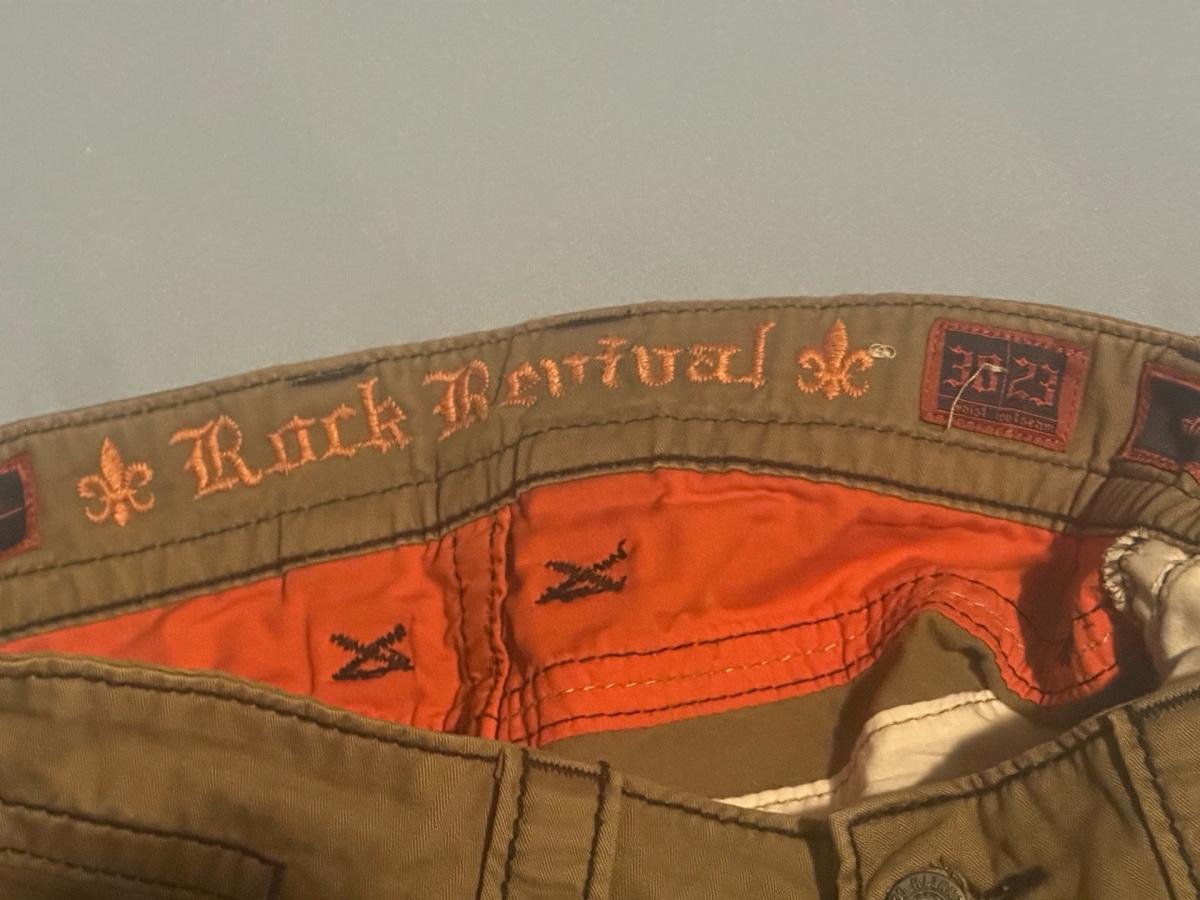 rock revival Men cargo shorts khaki Size 30