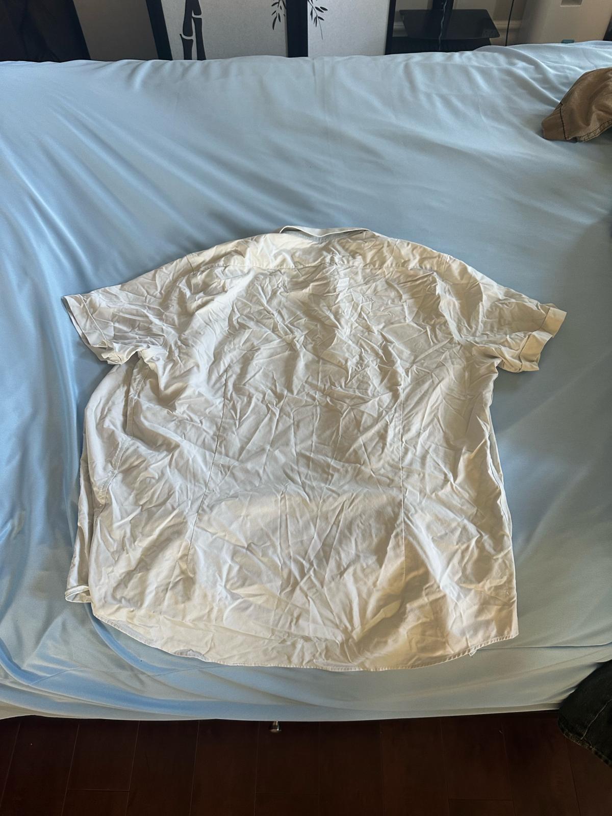 Express Shirt Mens Large Performance Slim Fit Casual Button