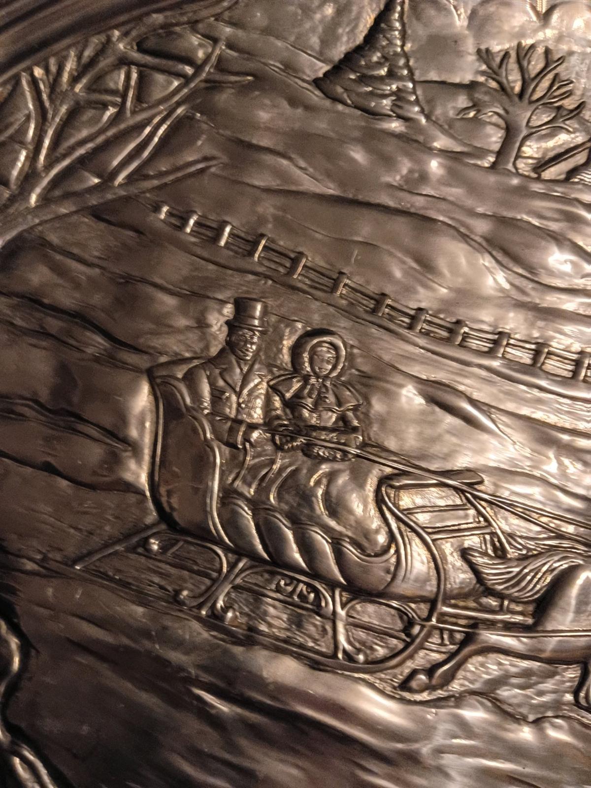 tin Christmas tray