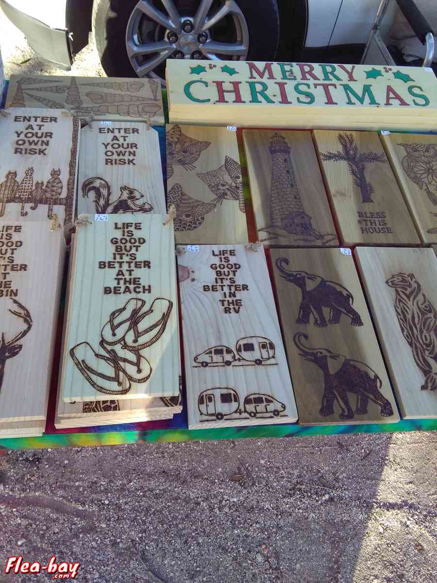 Woodburned Art - Saint Petersburg, Florida - FleaMarketBay